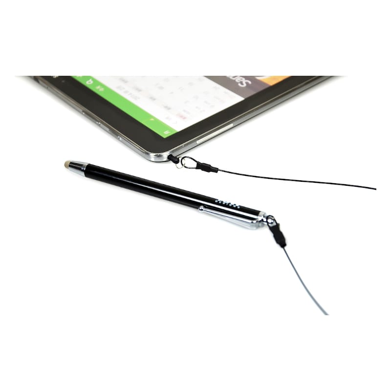 Port Designs Metallic Tip Stylus with 40cm Cable - Black