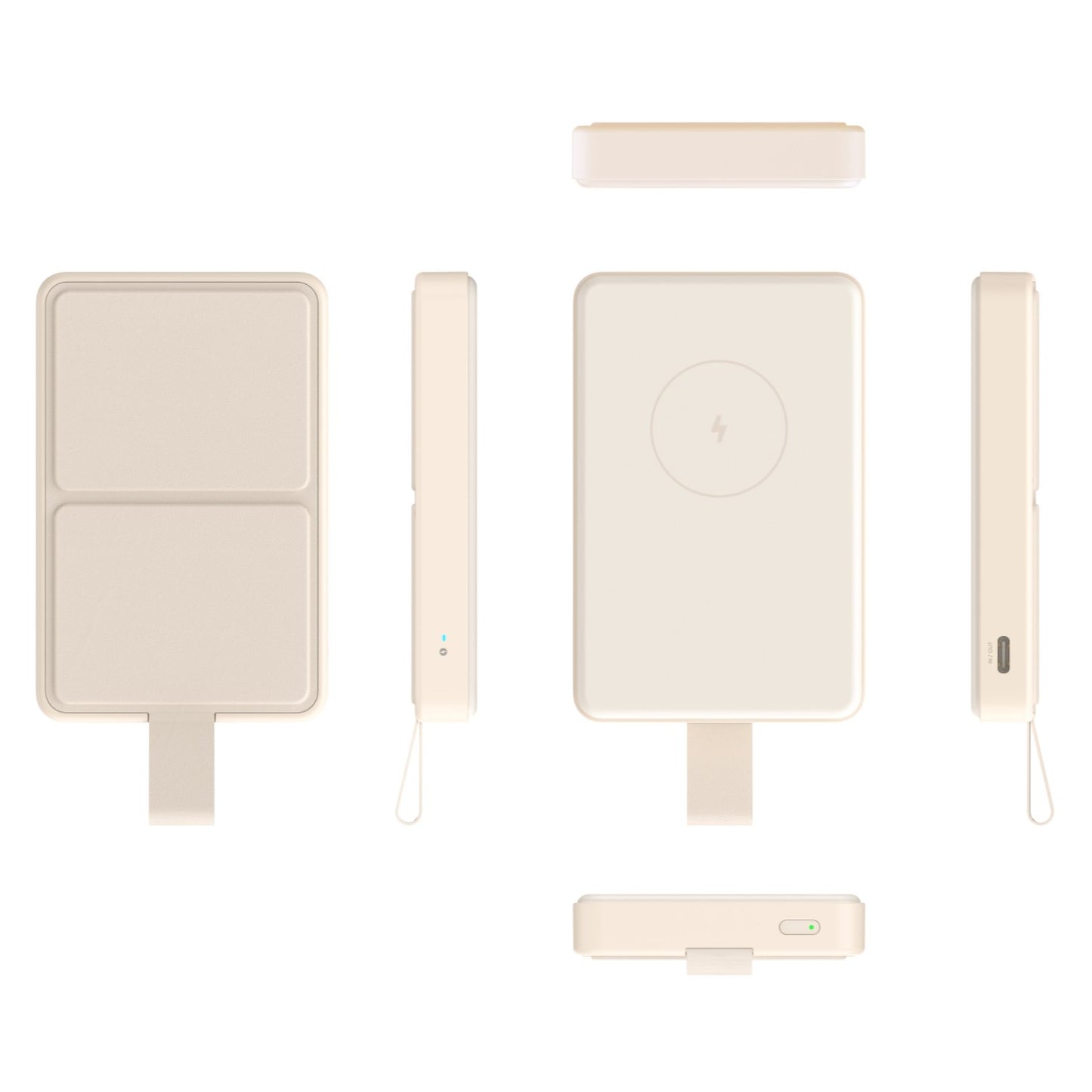 Xiaomi 6000mAh Magnetic Power Bank-Tan