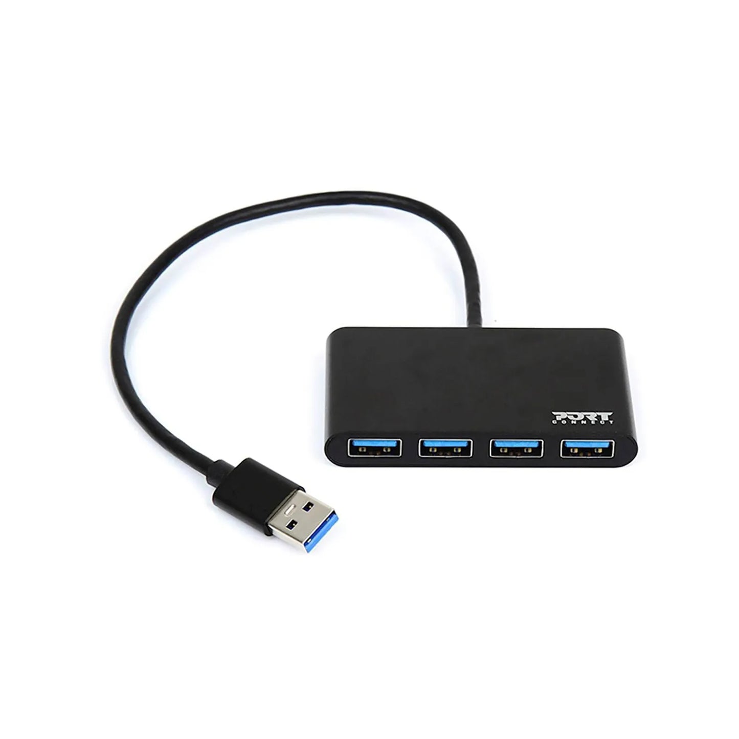 Port USB3.0 Black Plug & Play 4-port Hub