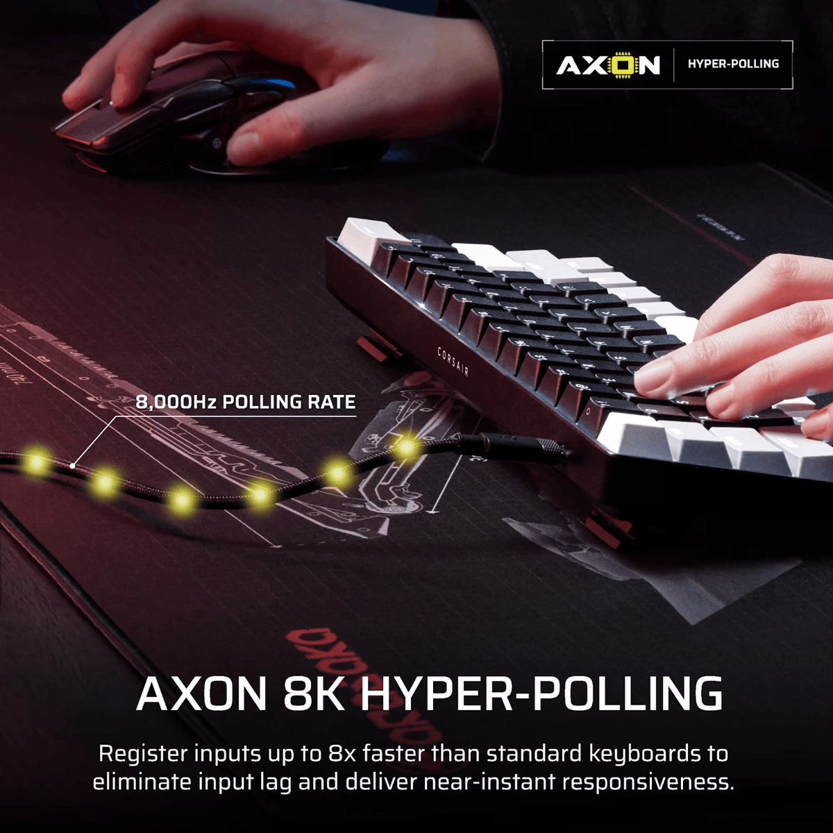 Corsair CLIPPER PRO MINI 60 Hall Effect Gaming Keyboard - Black