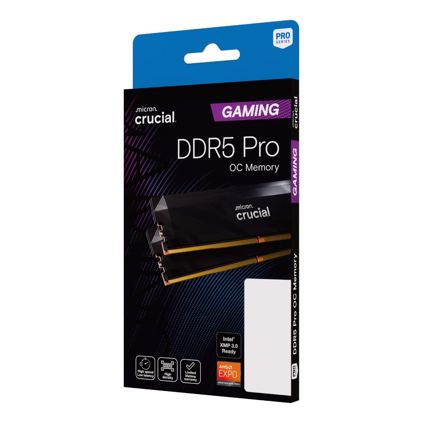 Crucial Pro Overclocking DDR5-6400 32GB Desktop Gaming Memory Kit (16GB x 2) - Black