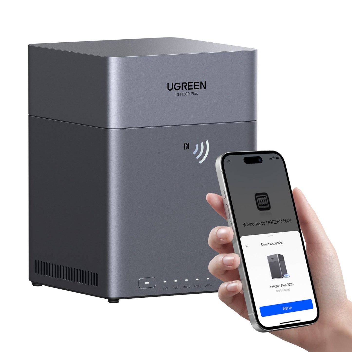 UGreen DH4300 PLUS 4 Bay SATA 2.5GbE NAS