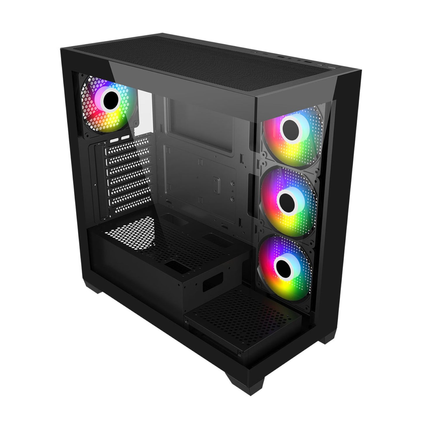 FSP M340 ARGB ATX Gaming Chassis - Black