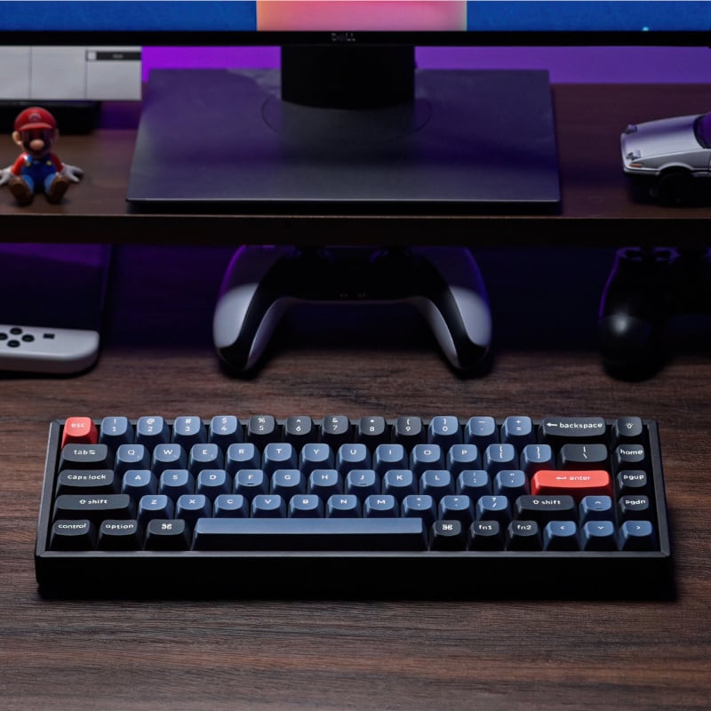 Keychron K6 Pro 65% Red G Pro Switches RGB Wireless Keyboard - Black