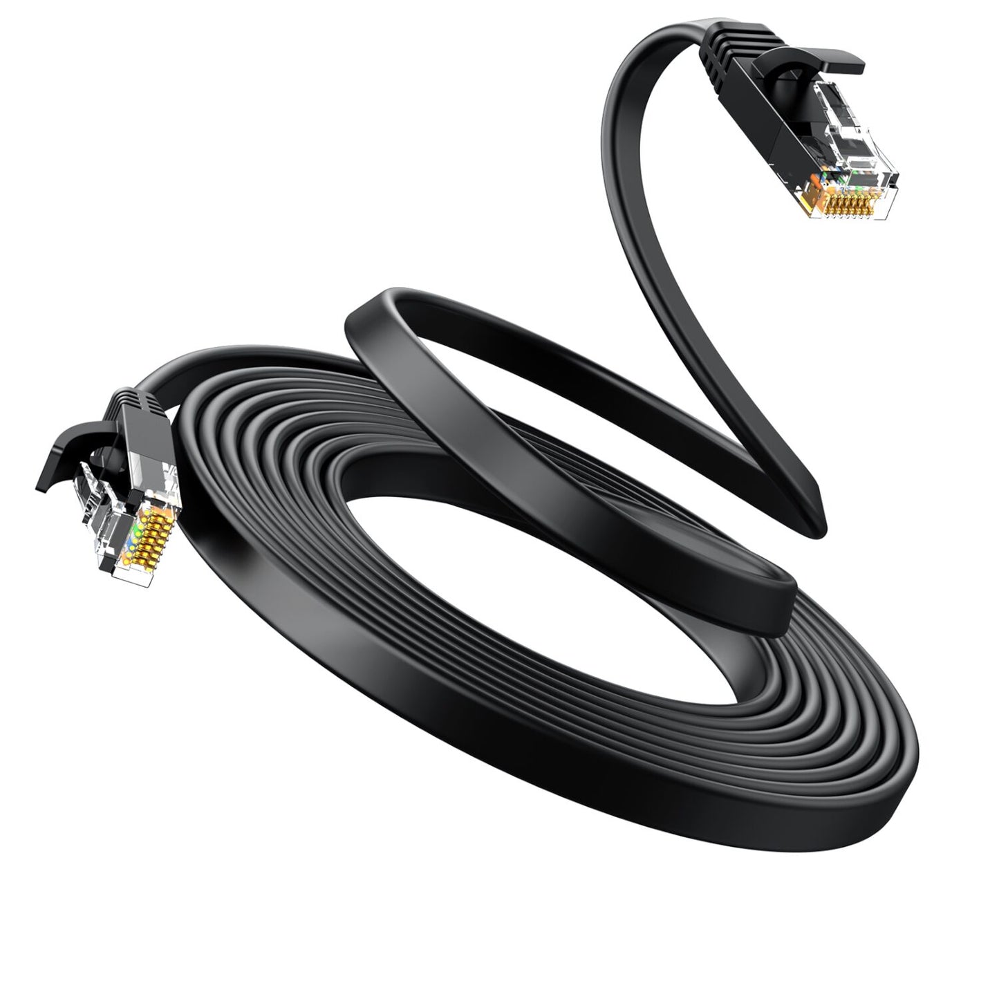 UGREEN NW102 Cat6 U/UTP Flat Ethernet Cable 3m - Black