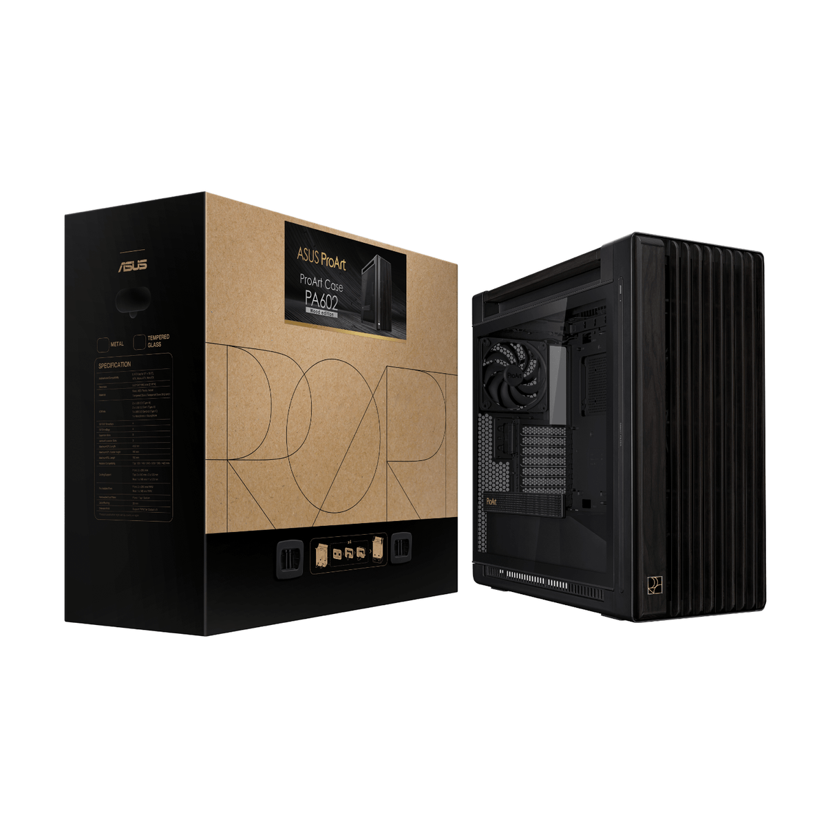 Asus ProArt PA602 Wood Edition Tempered Glass Panel - Black