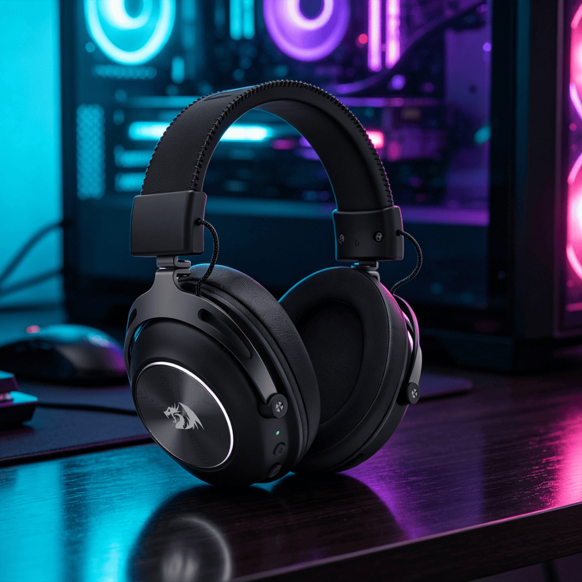 Redragon H894 TITAN Wireless Gaming Headset - Black