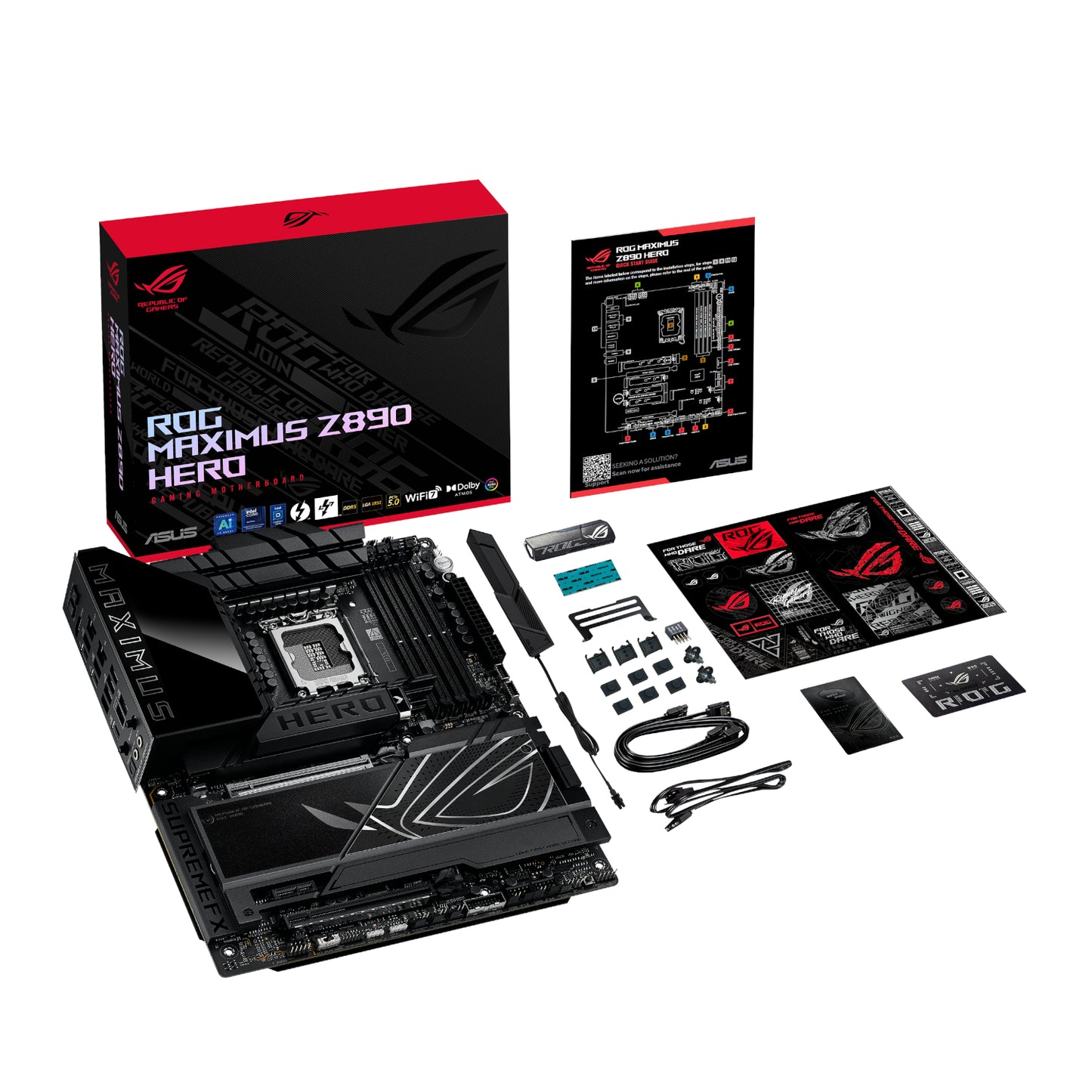 Asus ROG Maximus Z890 Hero Intel LGA1851 ATX Gaming Motherboard