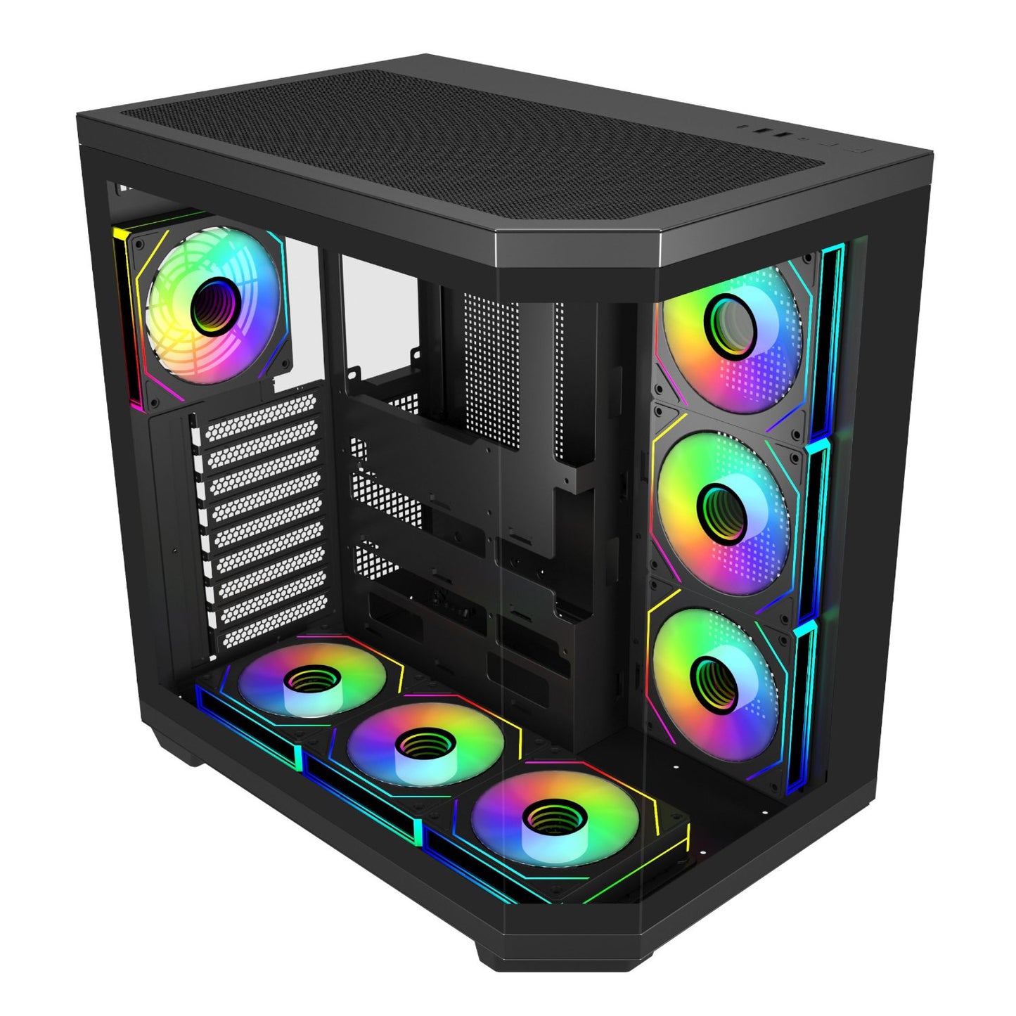 FSP U580 ARGB ATX Ultra Tower Gaming Chassis - Black