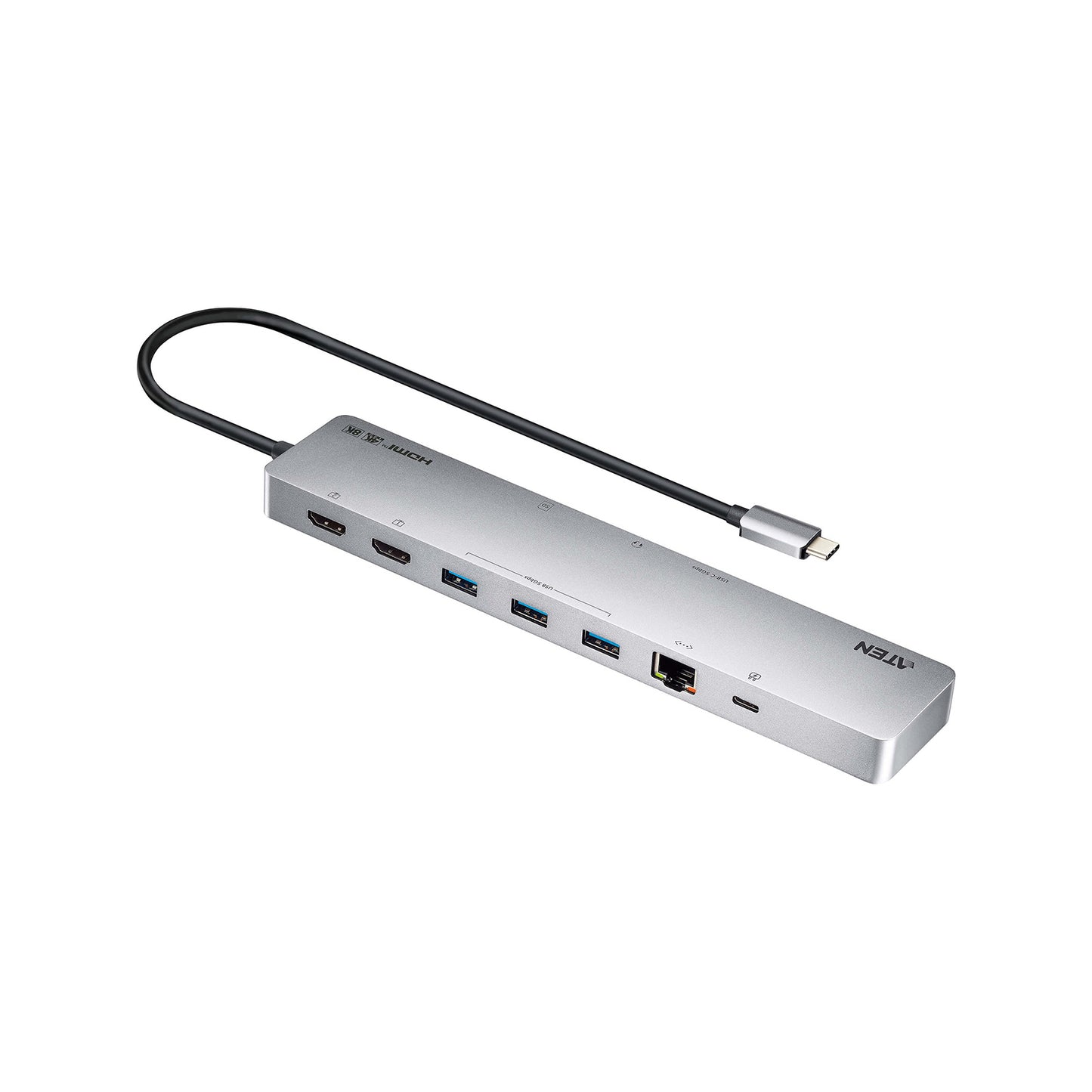 Aten 11-in-1 USB-C Multiport Dock with Power Pass-Through