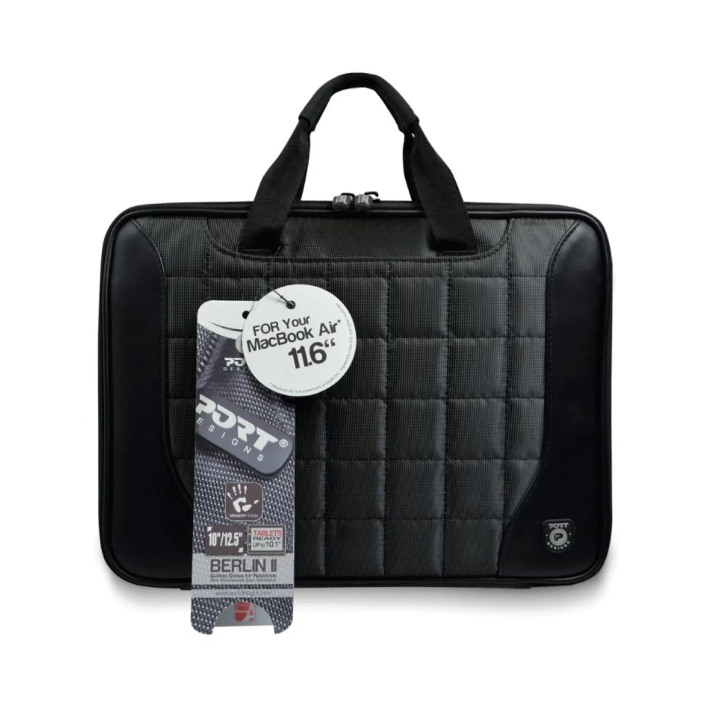 Port Berlin Black 12" Clamshell Bag