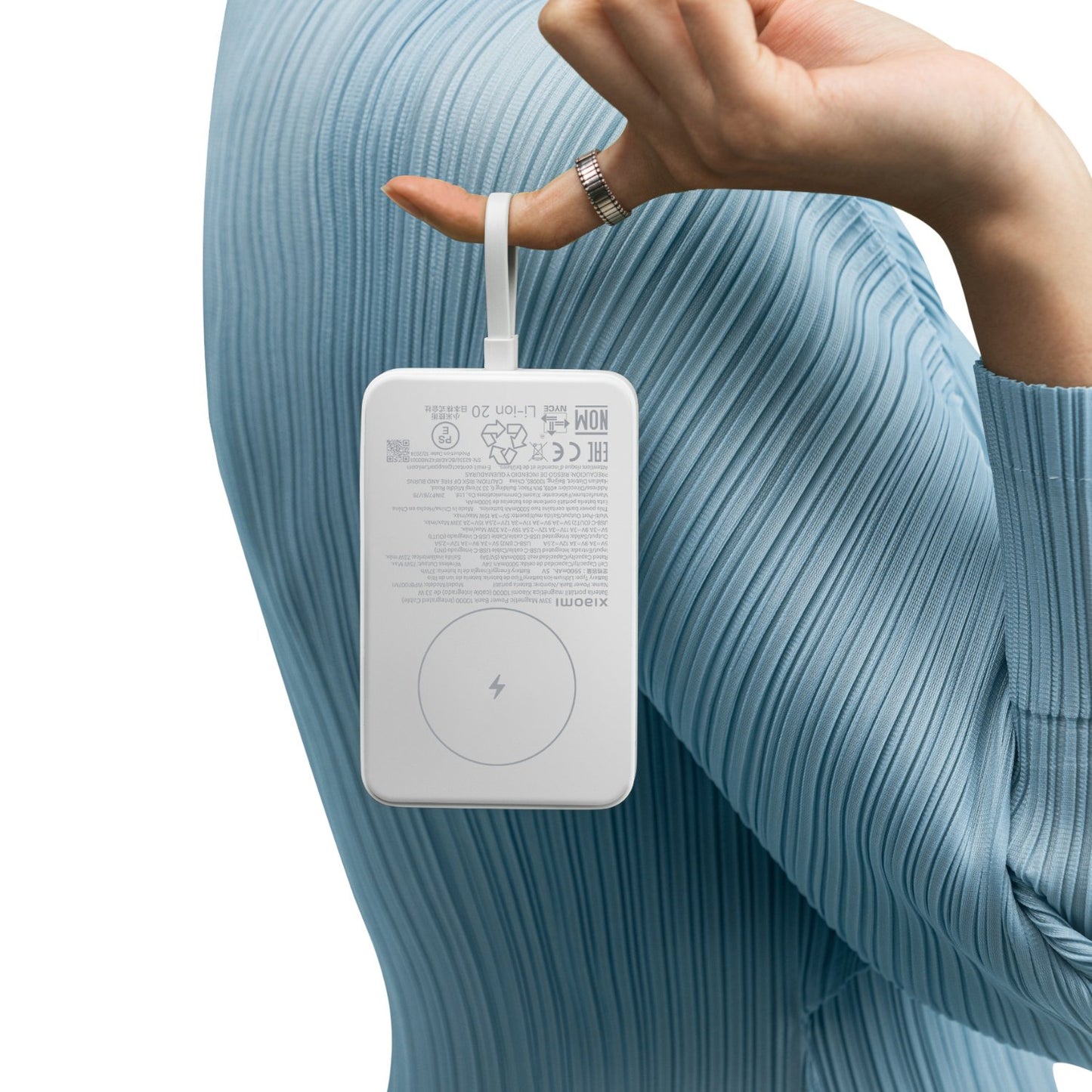 Xiaomi 33W Power Bank 10000 (Integrated Cable)-White