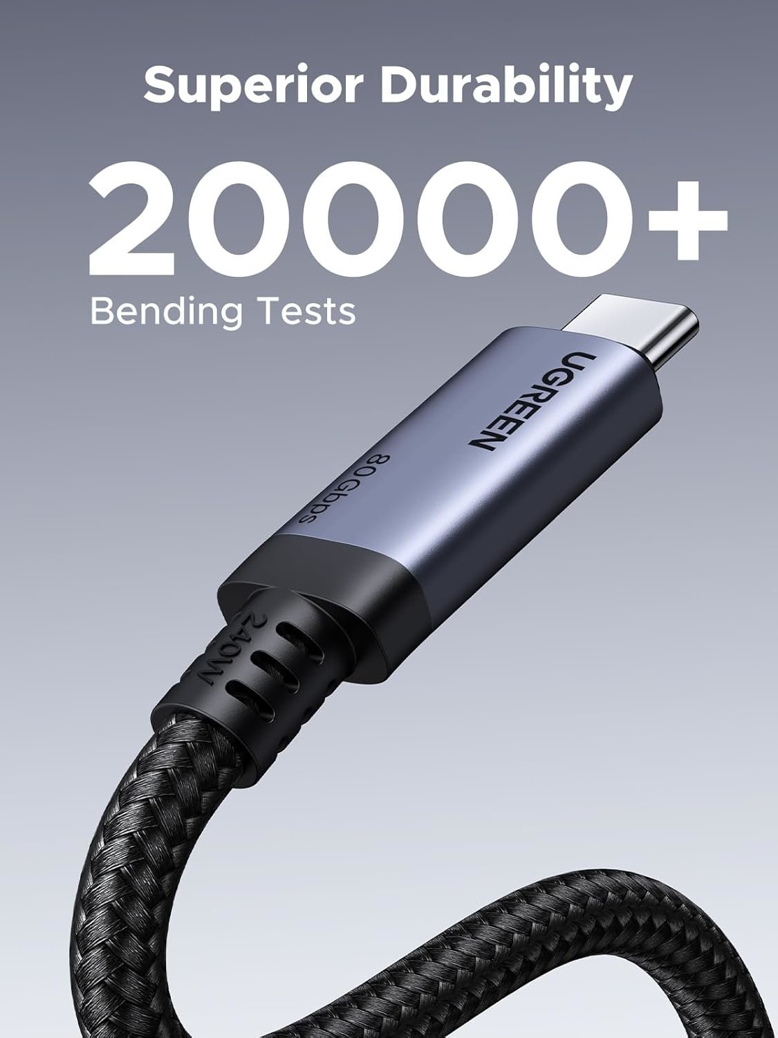 UGreen USB4 Gen4 240W USB-C to USB-C Cable (Black)