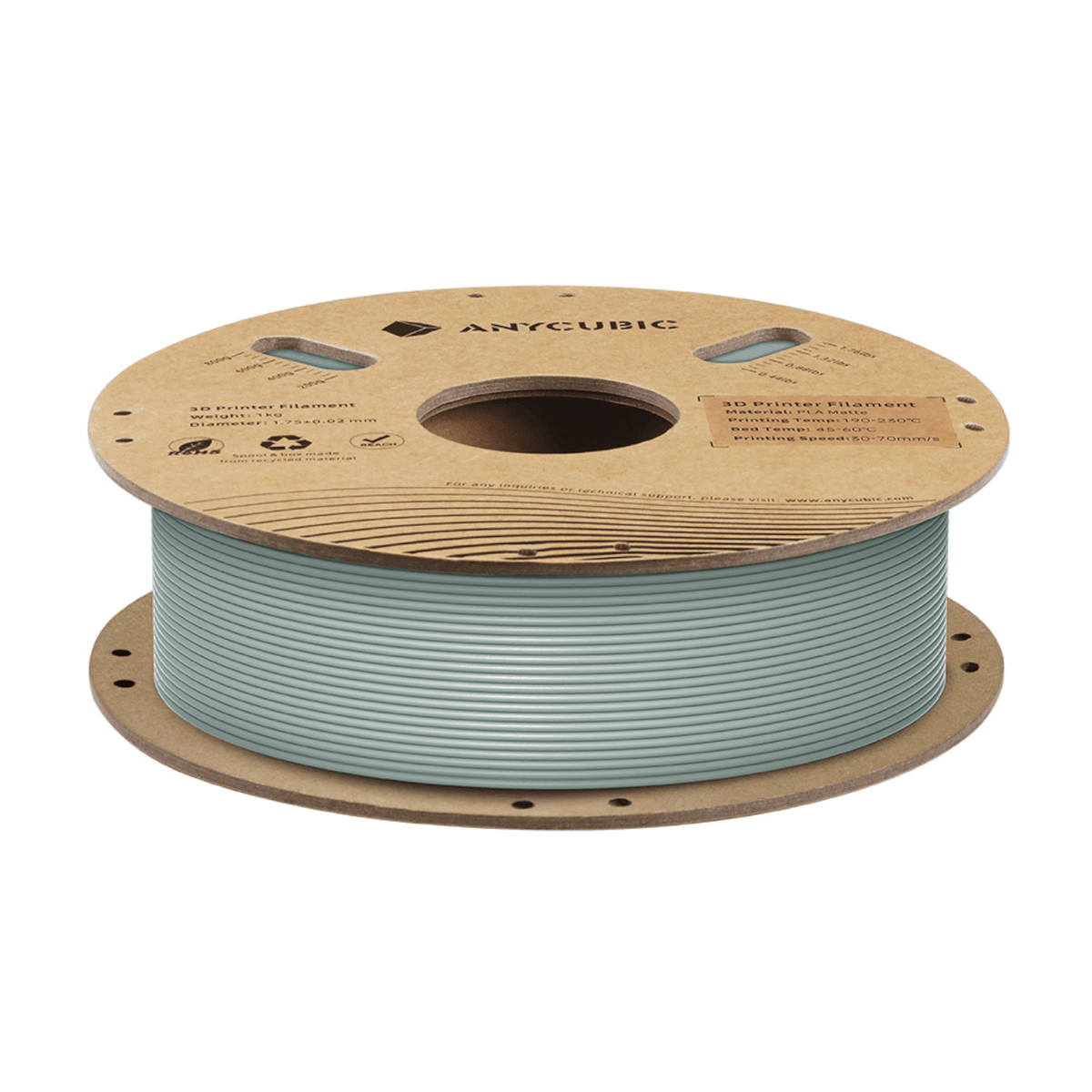 Anycubic PLA Matte Filament 1kg - Nardo Grey