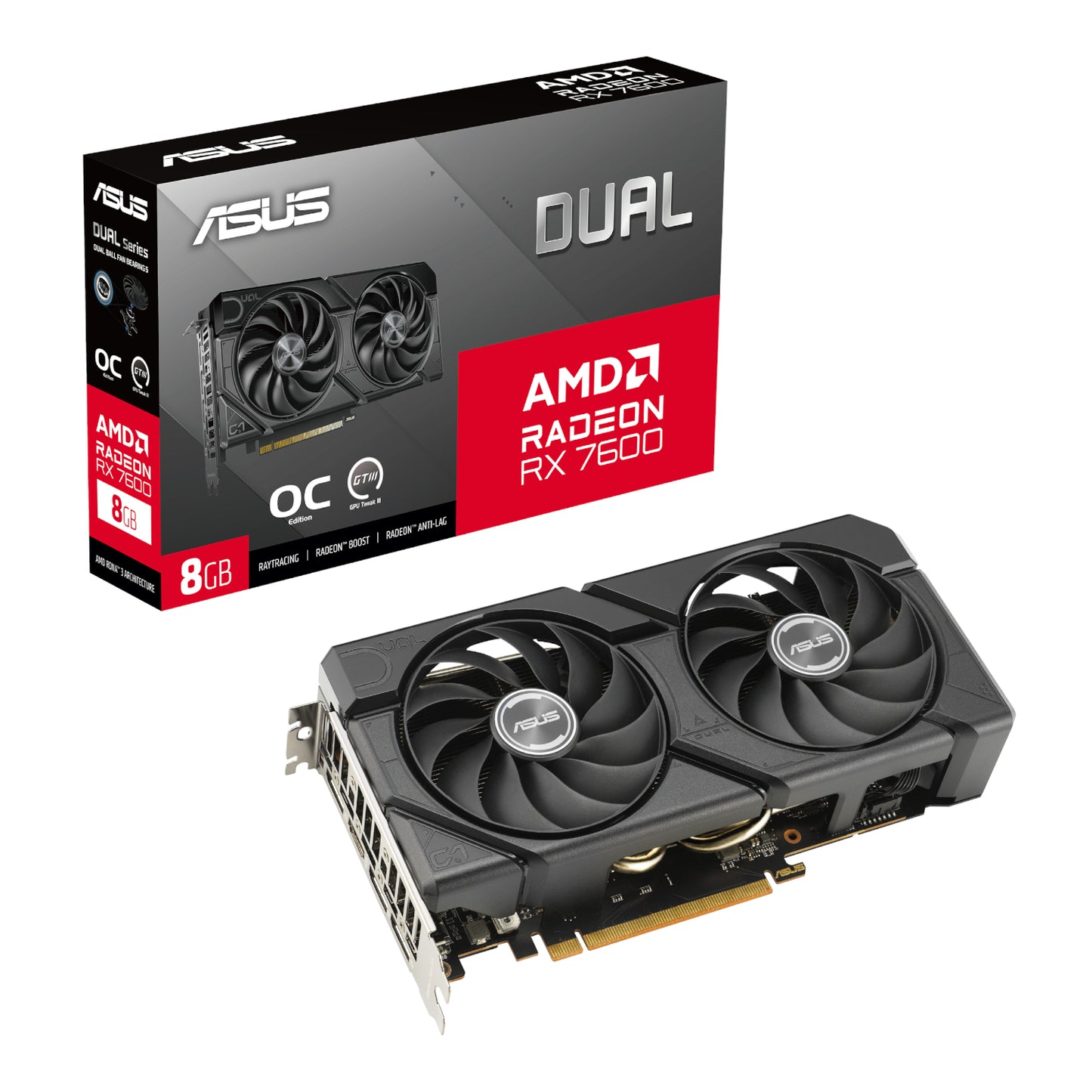 Asus UWM 2 Gaming Chassis/Graphics Card/Power Supply Combo (A31 PLUS | RX 7600 | PRIME 750W)