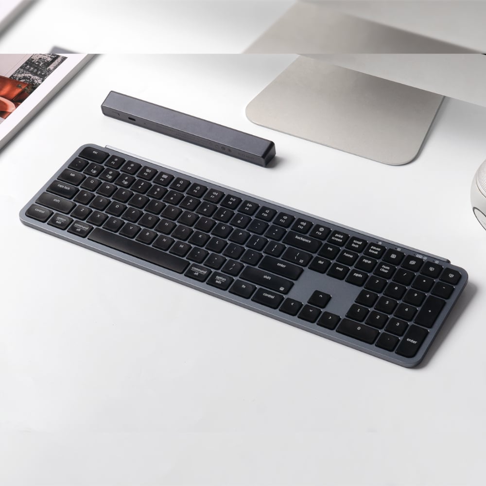 Keychron B6 Pro Ultra-Slim 100% Wireless Keyboard – Space Grey
