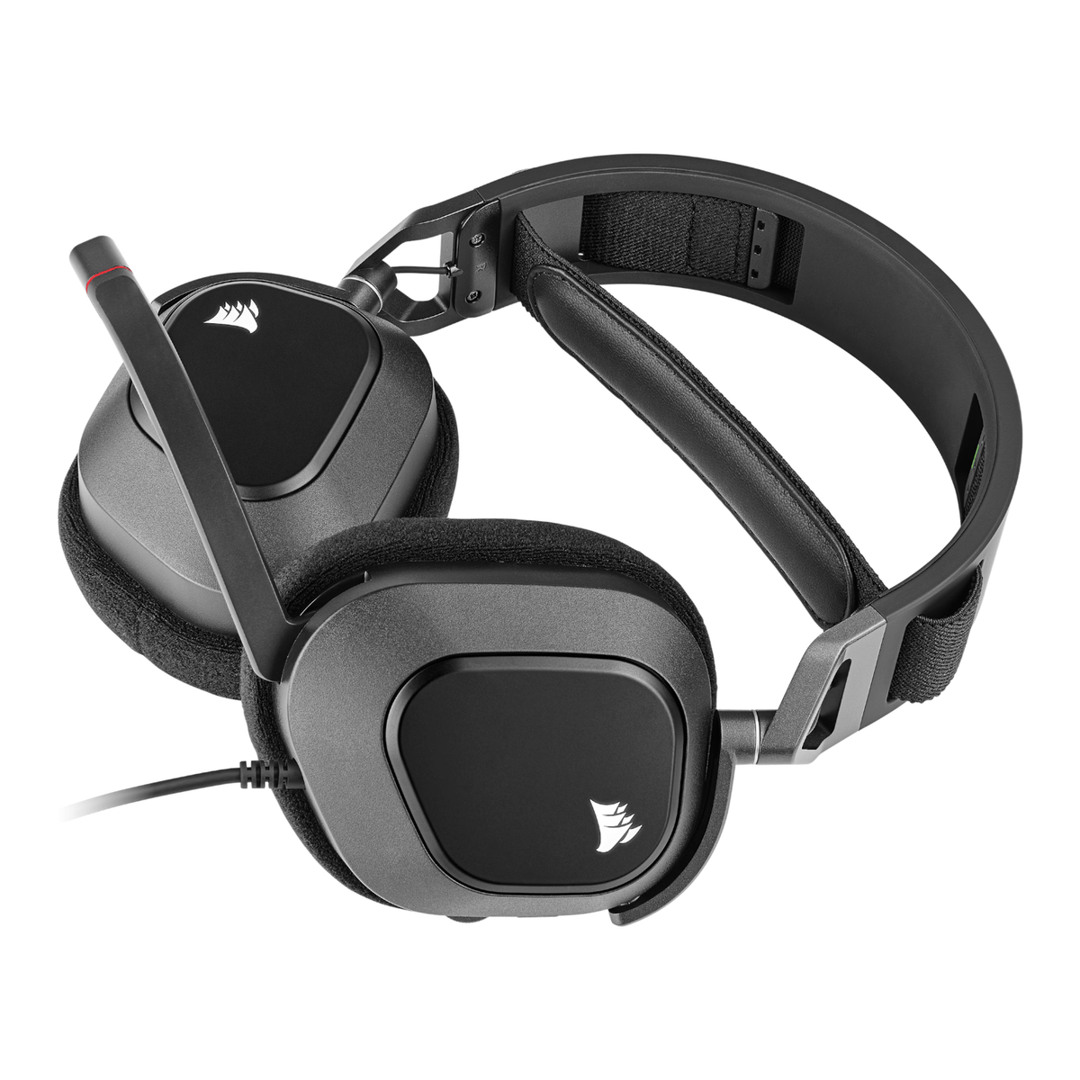 Corsair HS80 RGB USB Wired Over-Ear Gaming Headset — Carbon Black