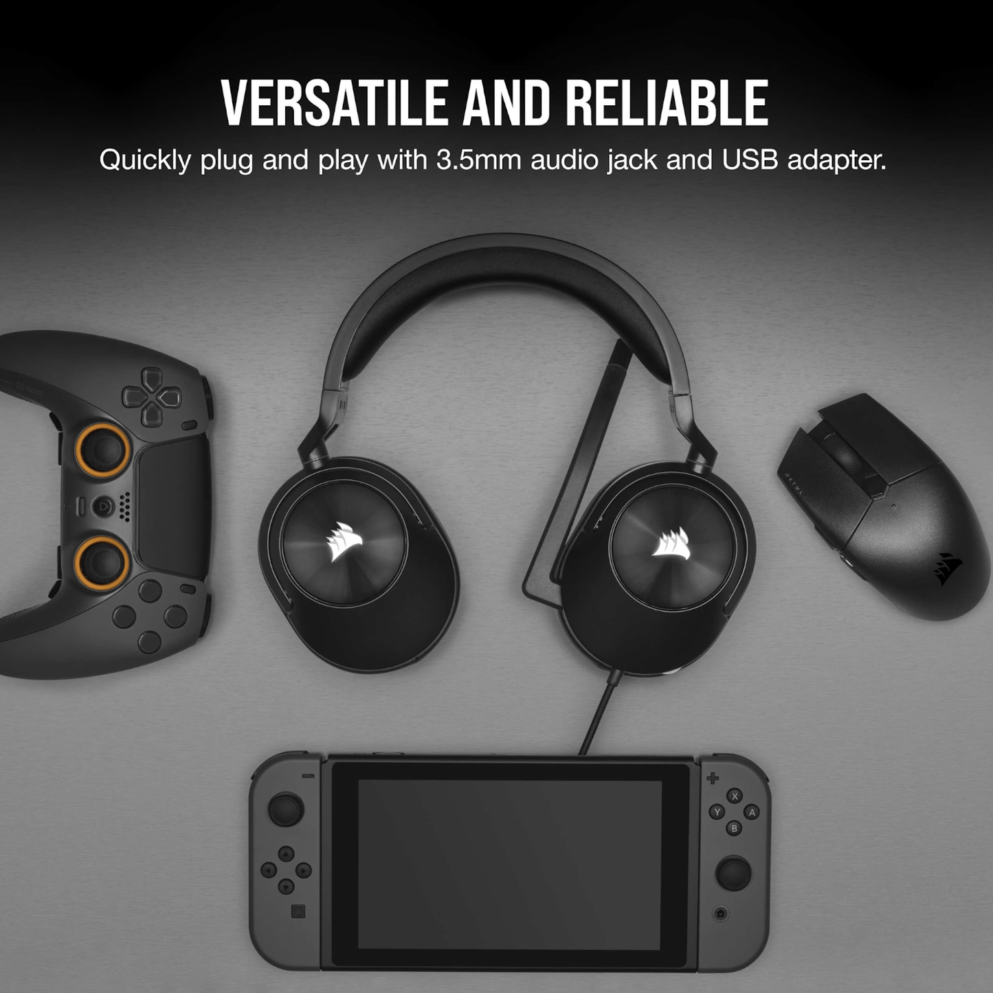 Corsair HS55 Surround Wired Gaming Headset - Carbon Black