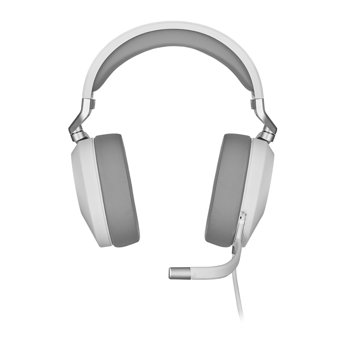 Corsair HS65 SURROUND Wired Gaming Headset — White (AP)
