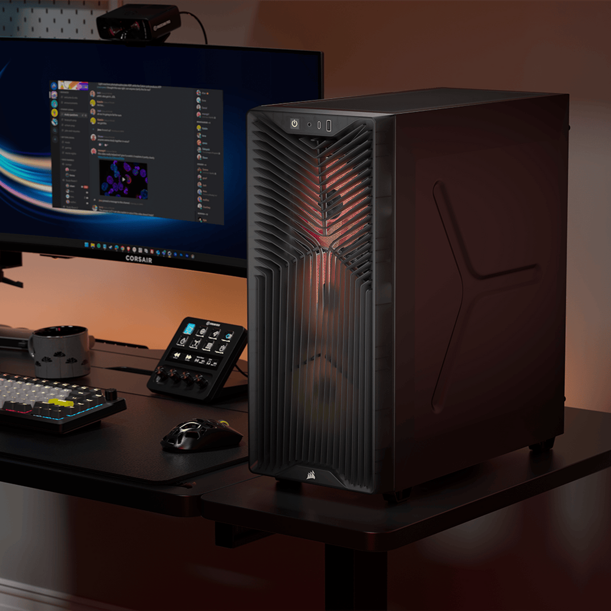 Corsair 3200D RS ARGB Mid-Tower PC Case - Smoke