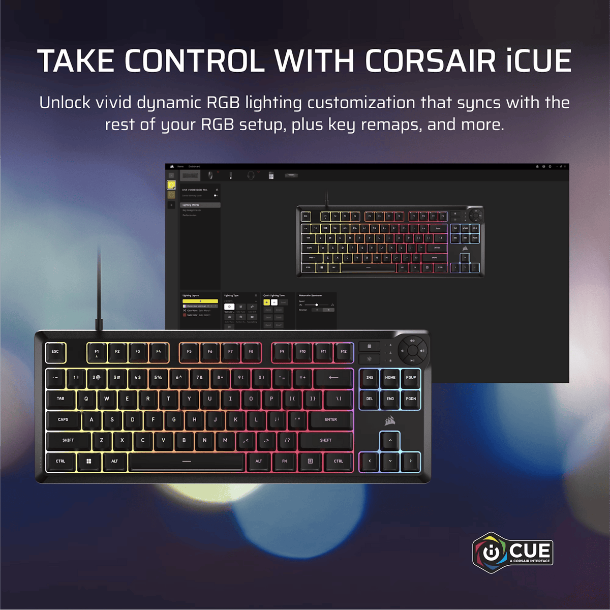 Corsair K55 CORE TKL RGB Gaming Keyboard