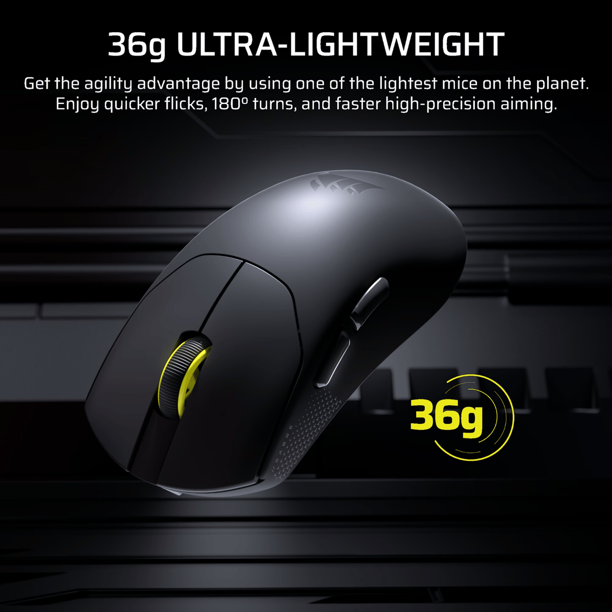 Corsair SABRE v2 PRO ULTRALIGHT WIRELESS 30000 DPI Gaming Mouse - Black