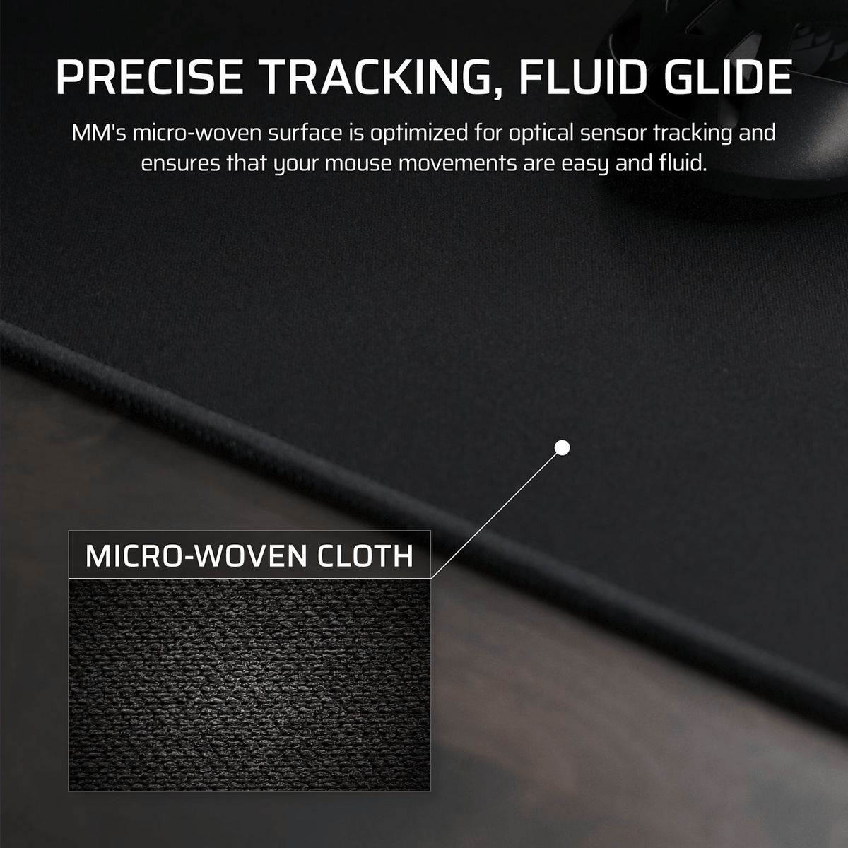 Corsair MM Anti-fray Cloth Gaming Mouse Pad XXL - Black