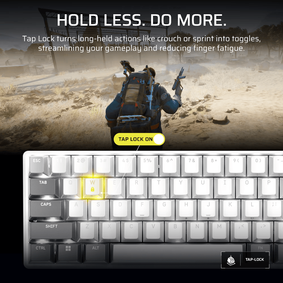 Corsair CLIPPER PRO MINI 60 Hall Effect Gaming Keyboard – White