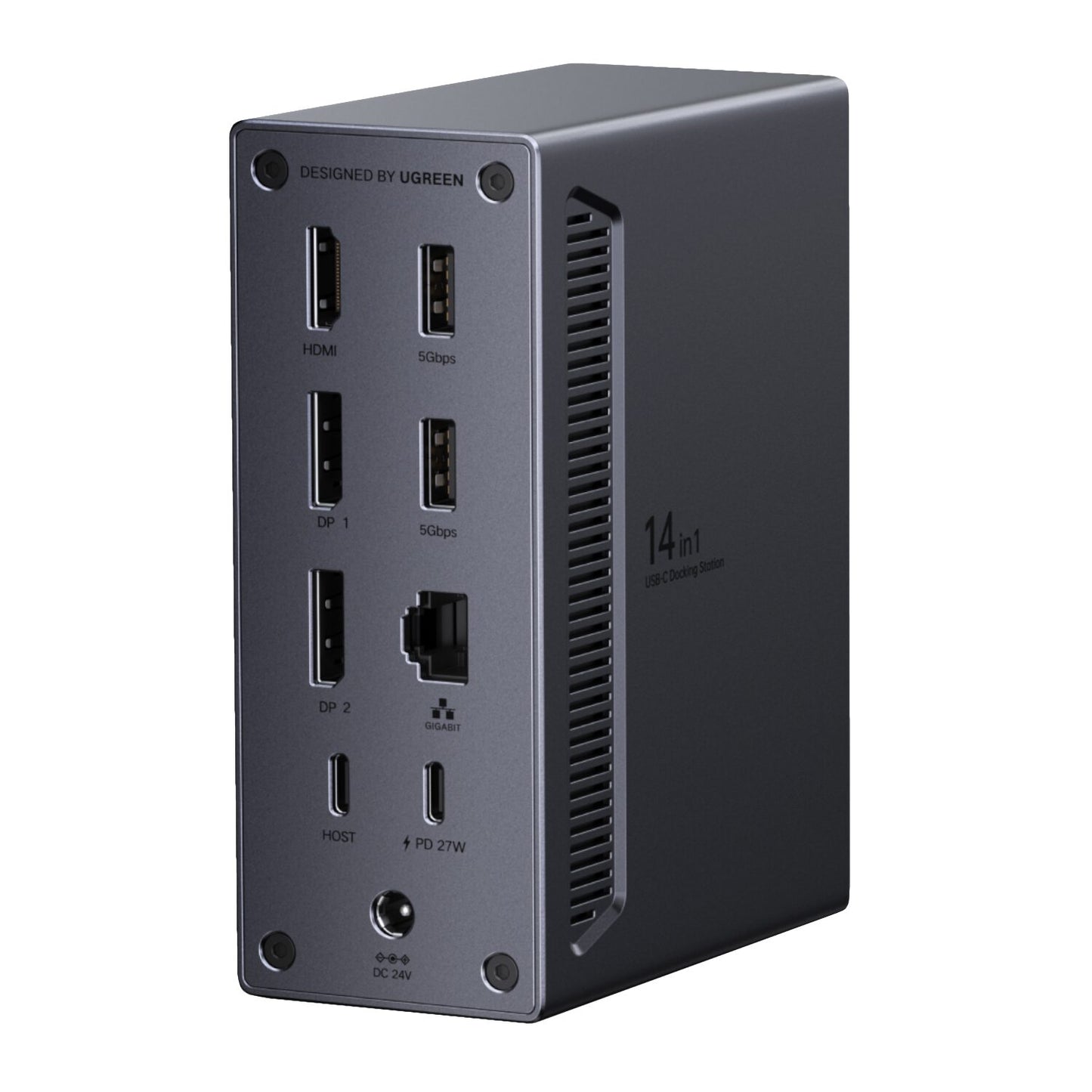 UGreen 14-in-1 USB Type-C TO USB/2x HDMI/DP/RJ45 Docking Station