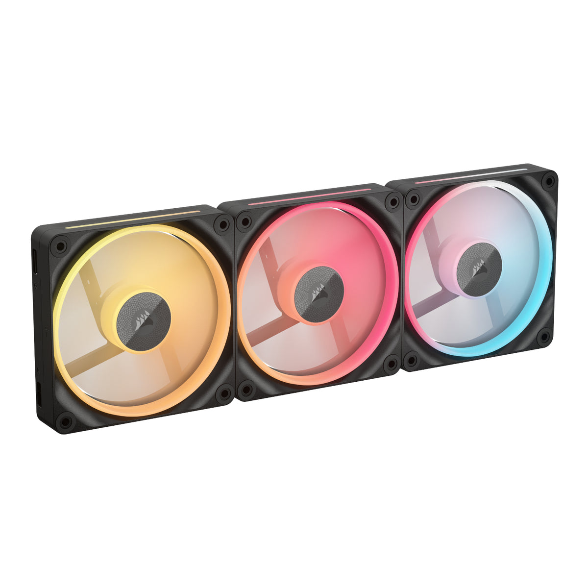 Corsair iCUE LINK LX120-R RGB 120mm PWM Reverse Fans Starter Kit 3-Pack