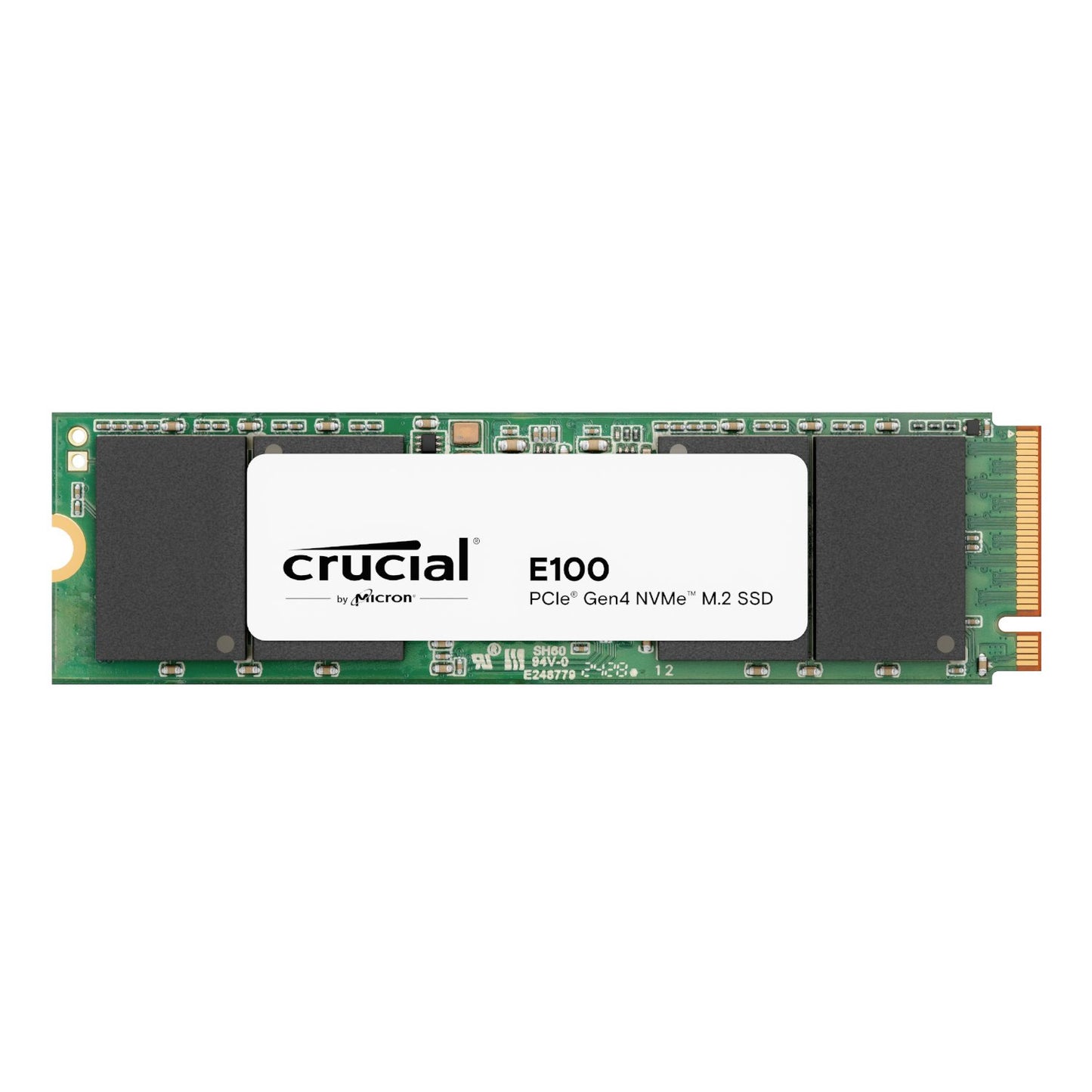 Asus Cobble M.2 SSD Type-C Enclosure and Crucial E100 480GB NVMe Bundle - Grey