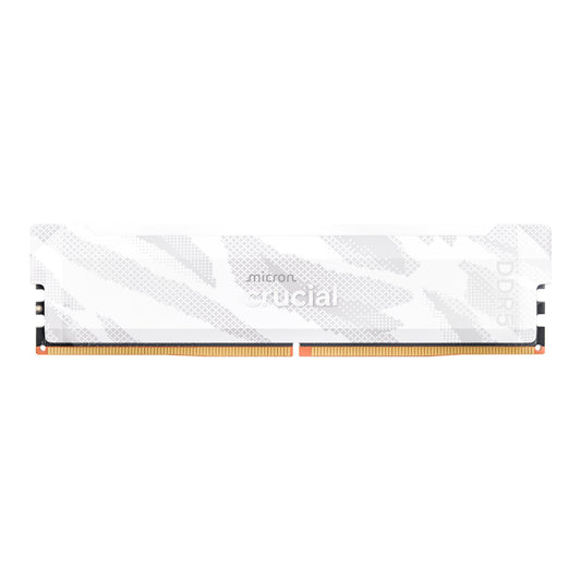 Crucial Pro 16GB 6400Mhz DDR5 Desktop OC Gaming Memory - White