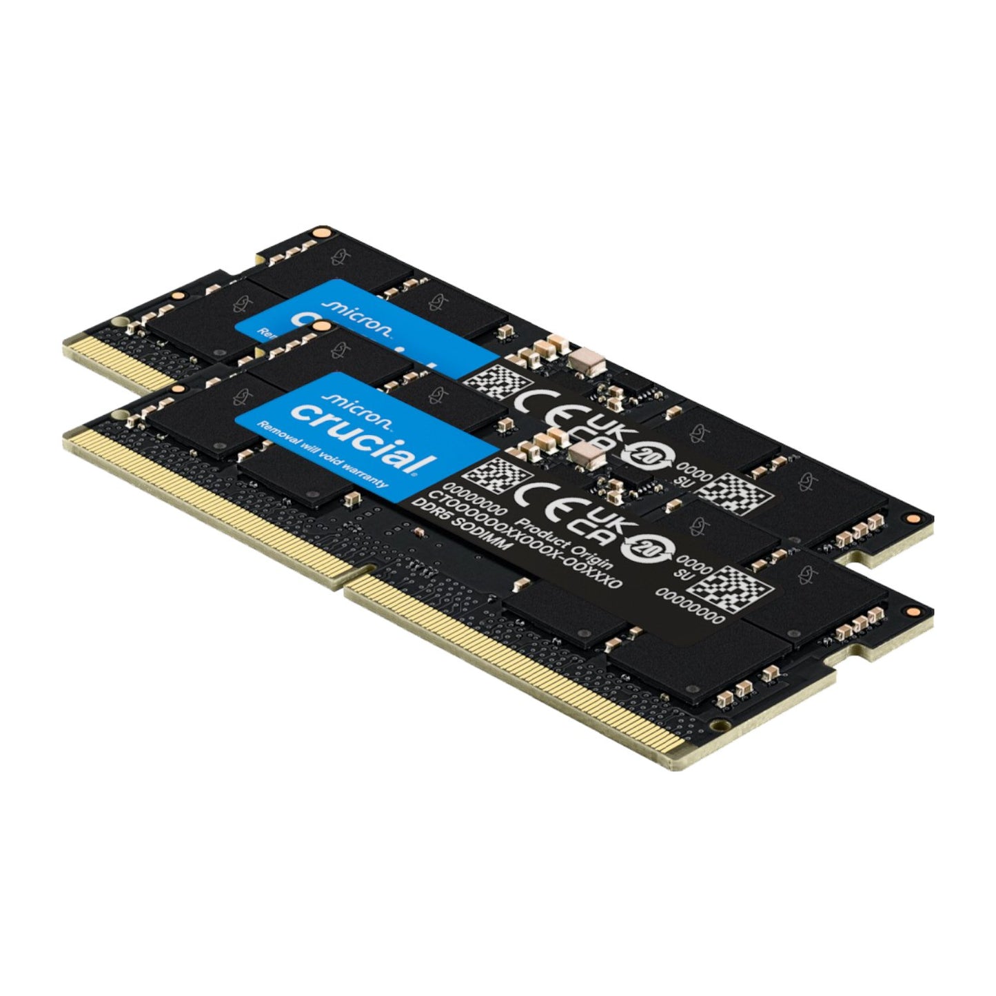 Crucial 128GB 5600MHz DDR5 SODIMM Laptop Memory Kit (2 x 64GB)