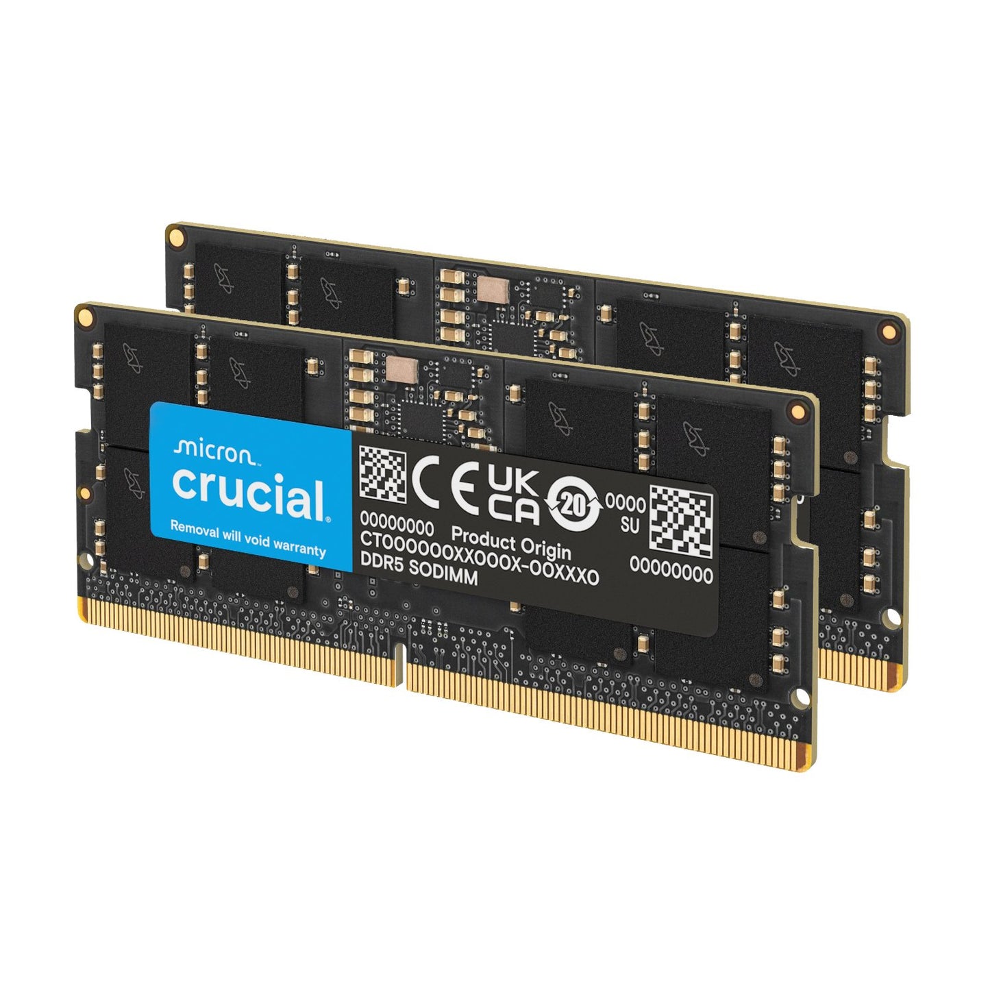 Crucial 128GB 5600MHz DDR5 SODIMM Laptop Memory Kit (2 x 64GB)