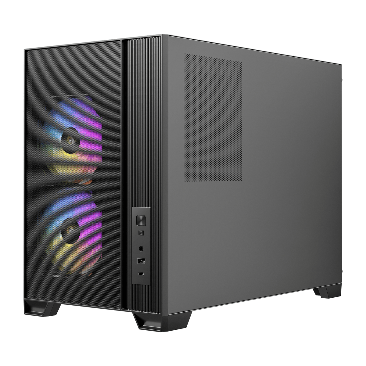 Antec FLUX M Micro-ATX Mini-Tower Gaming Chassis - Black