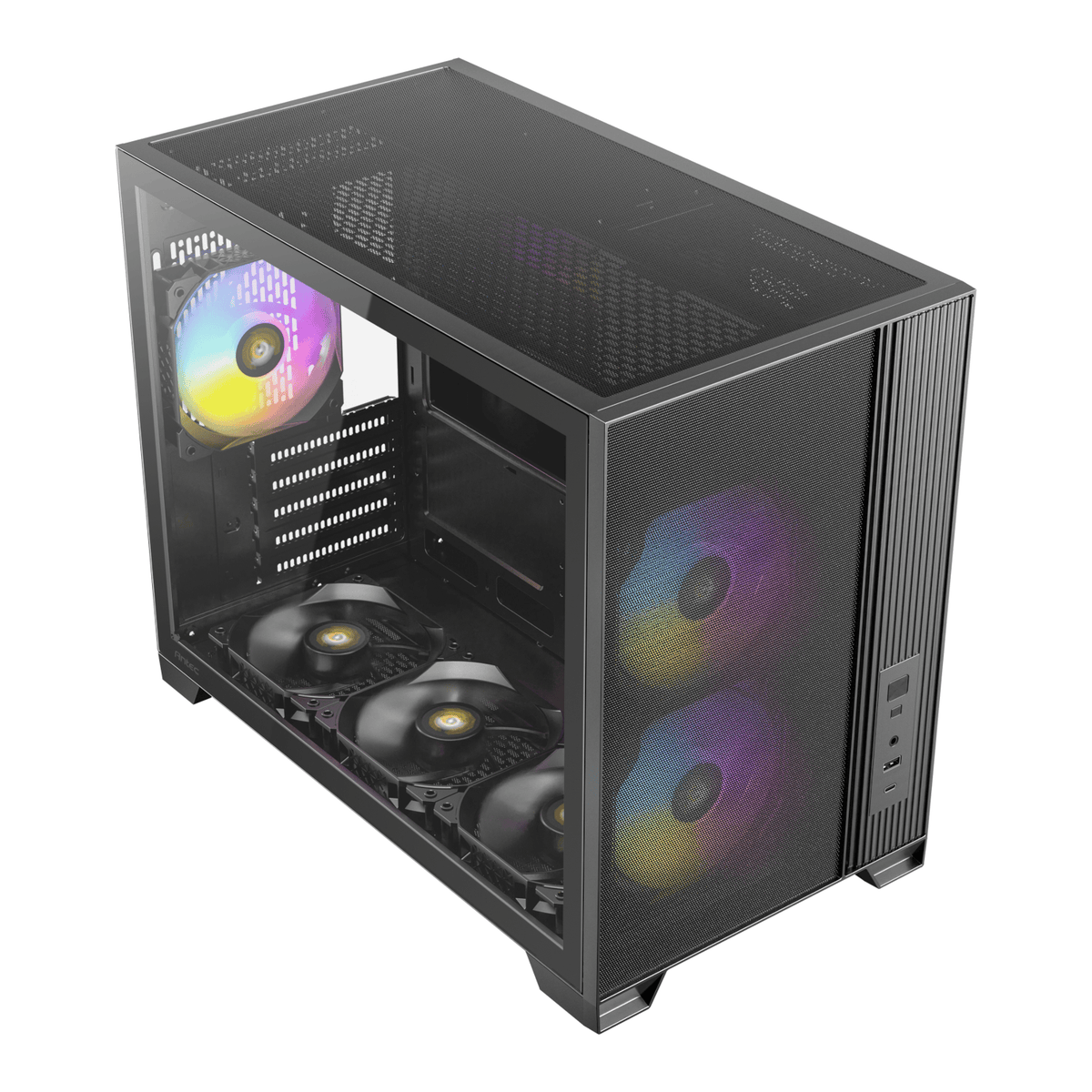Antec FLUX M Micro-ATX Mini-Tower Gaming Chassis - Black