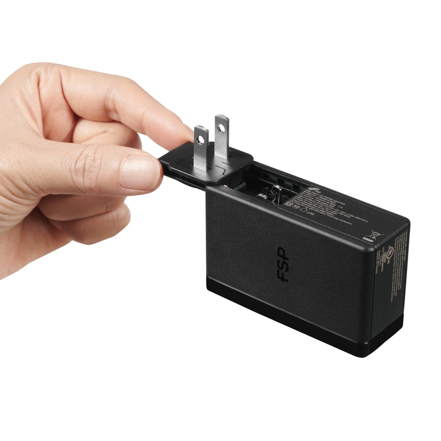 FSP 65W PD 2-Prong USB Type-C Power Adapter