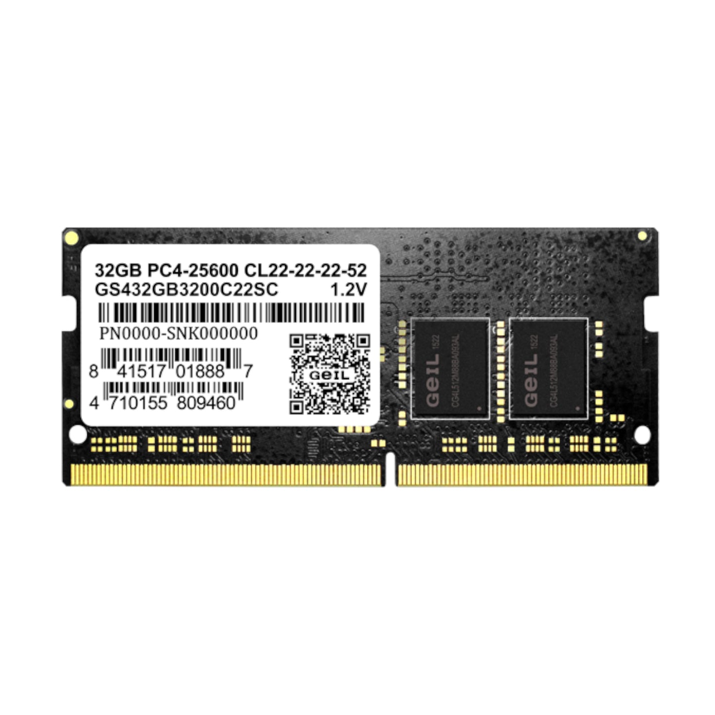 GeIL Pristine 32GB DDR4 3200MHz Notebook Memory