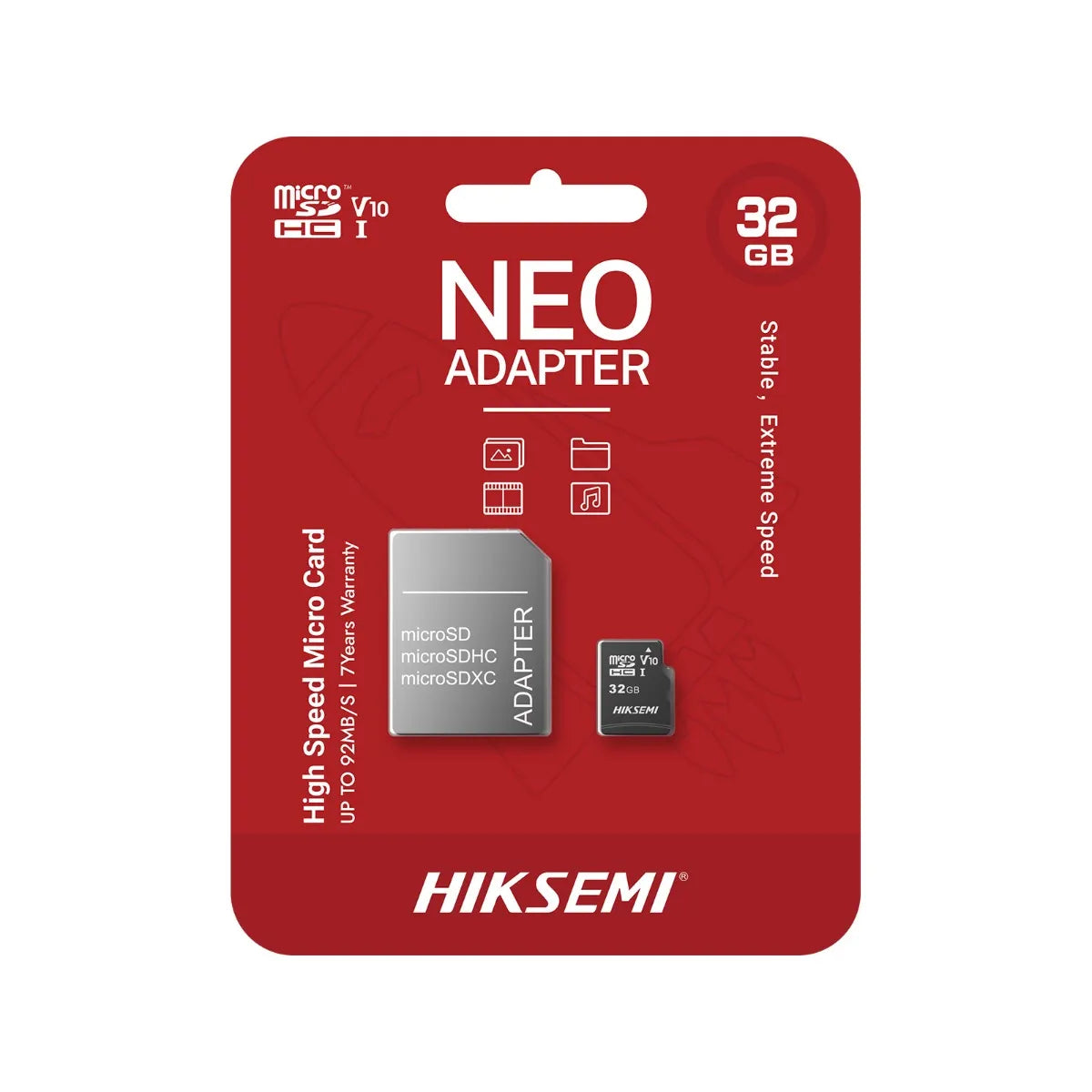 Hiksemi Neo 32GB Consumer Class10 MicroSDHC Card with Adapter