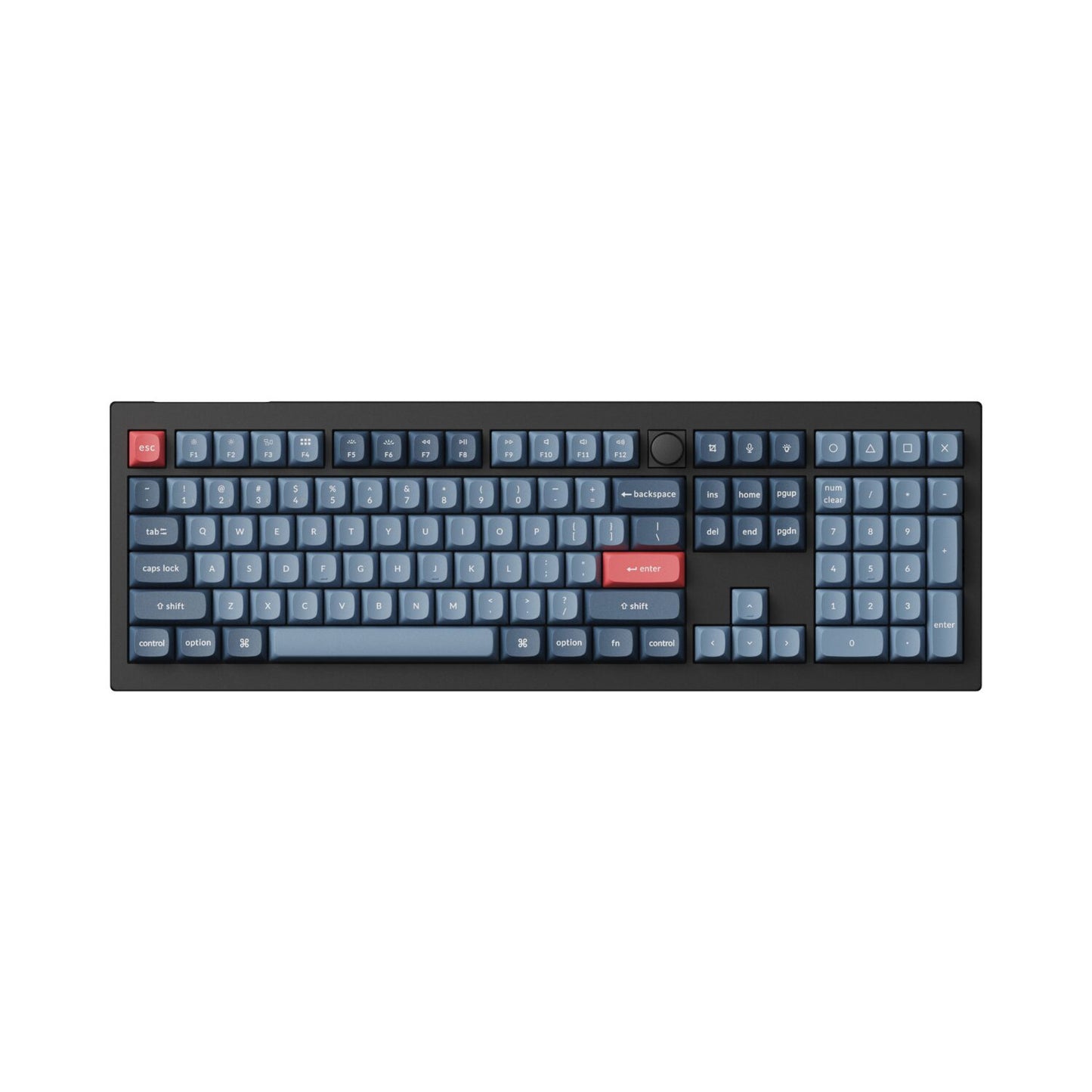 Keychron V6 Max QMK/VIA RED Wireless Custom Mechanical Keyboard | RED Switch - Black