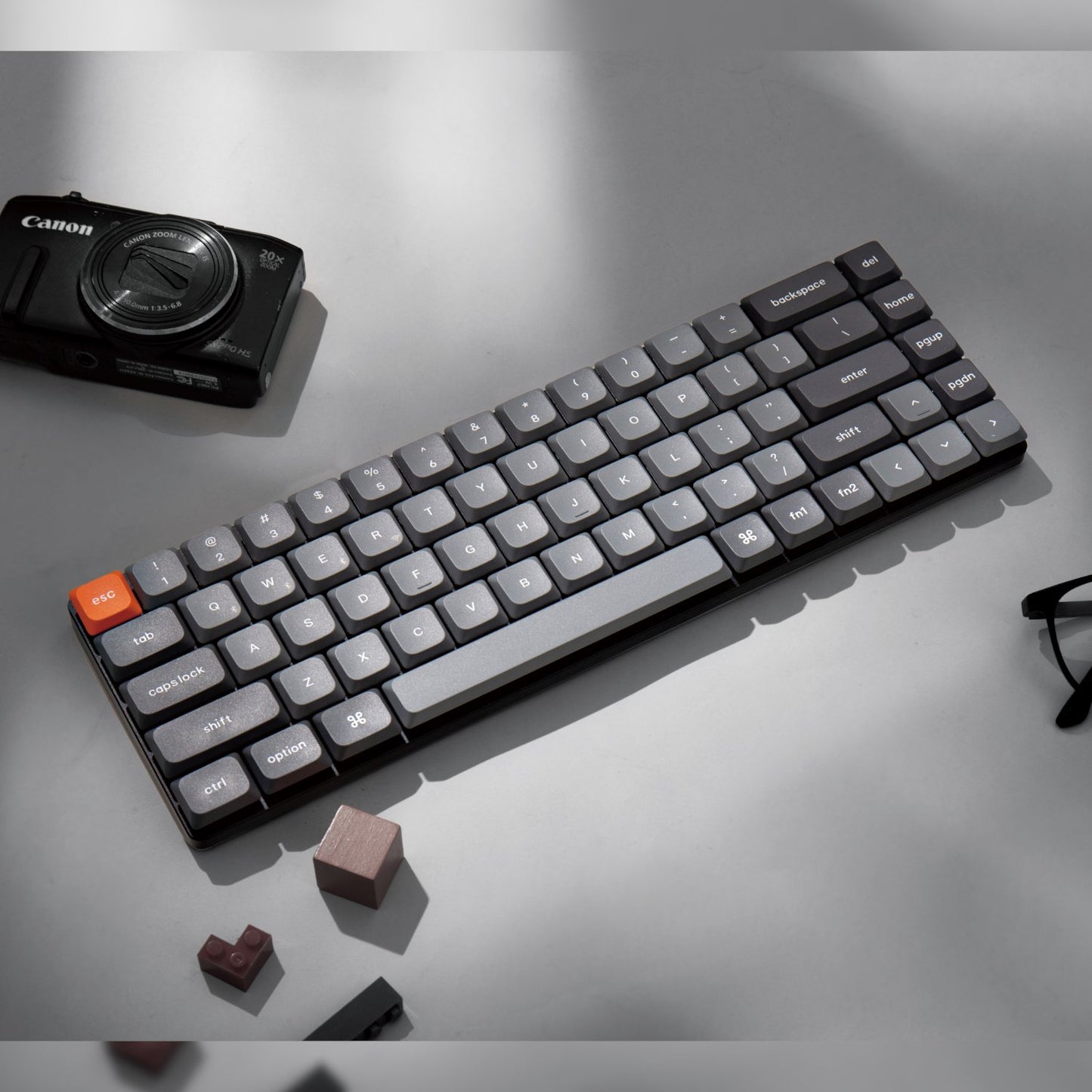 Keychron K7 Max QMK/VIA 65% Wireless Custom Mechanical Keyboard | RED Switches