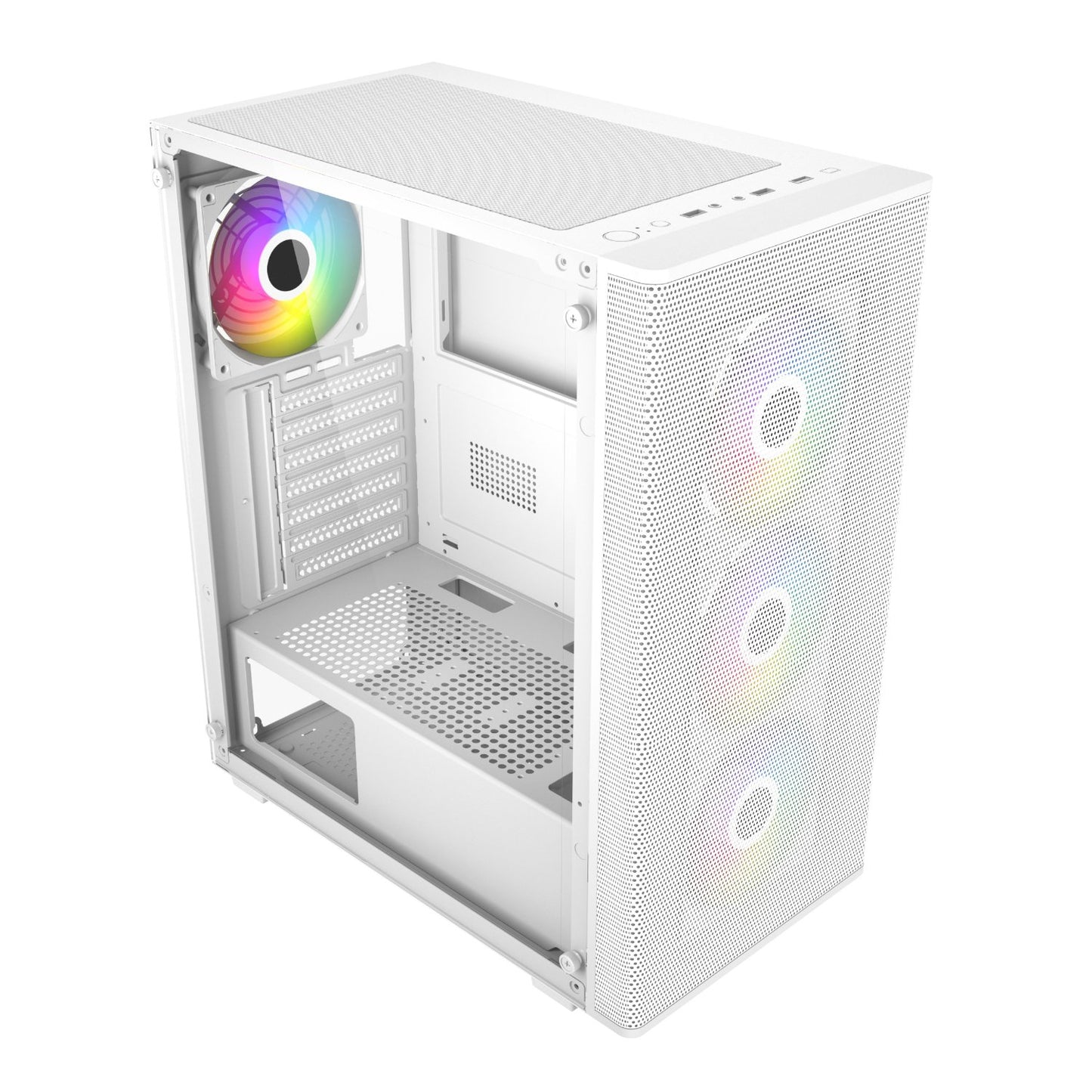 FSP M220 ATX Mid Tower Gaming Chassis - White