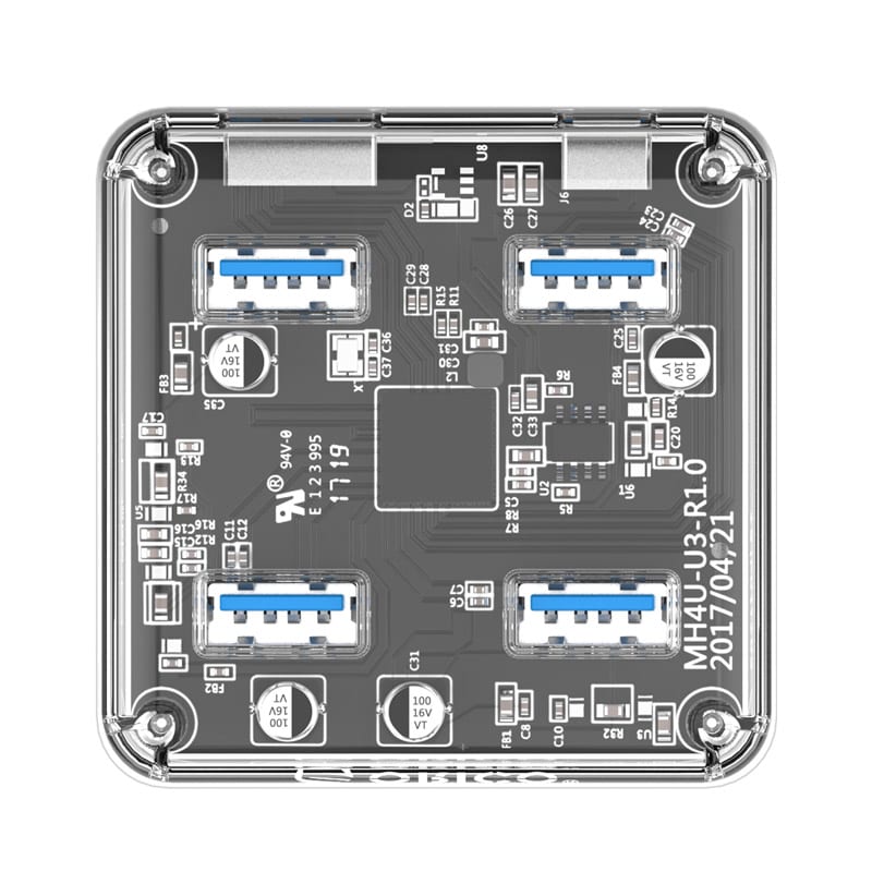 ORICO 4 Port USB3.0 Transparent Hub