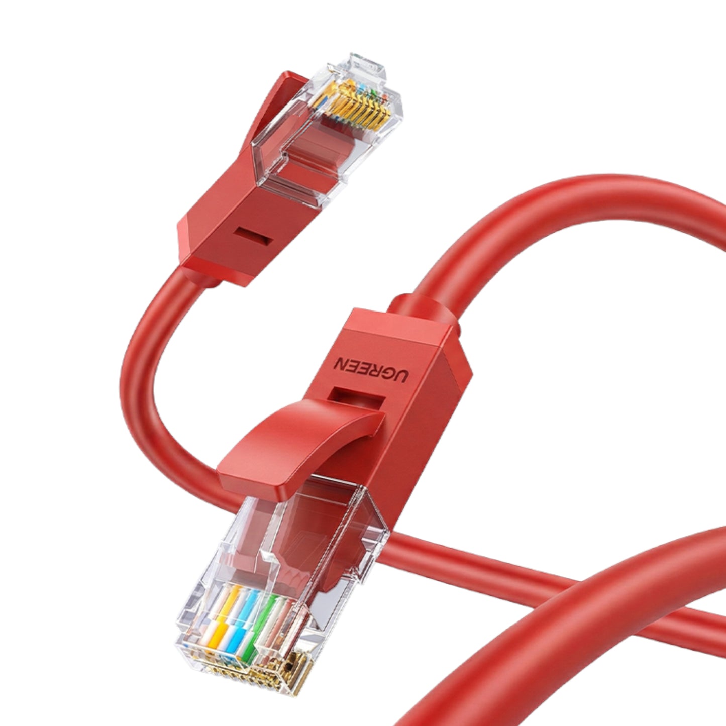 UGreen RJ45 CAT6 Ethernet 0.5m LAN Network Cable -Red (1Gbps, 250MHz)
