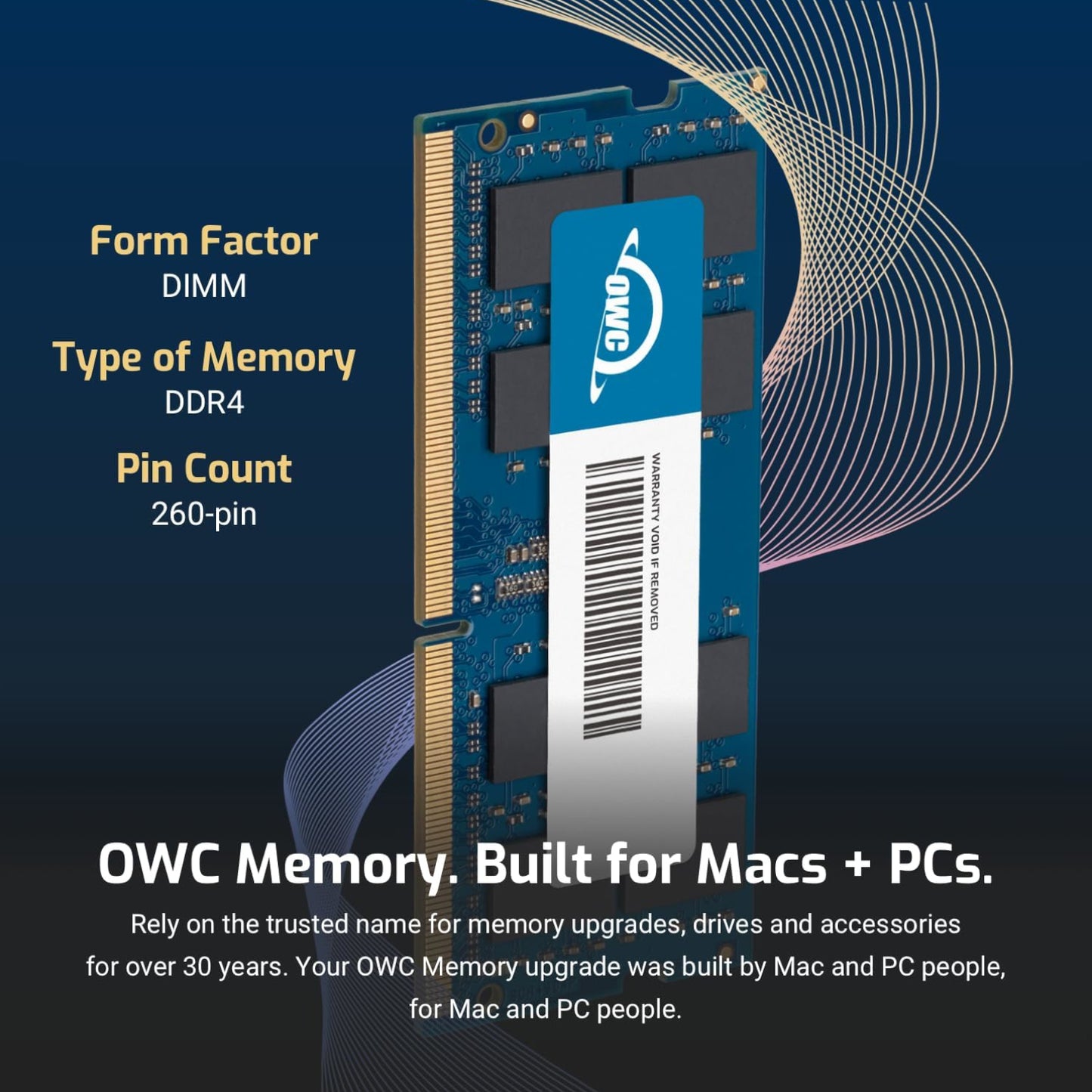 OWC 32GB DDR4 2666MHz SODIMM Memory Upgrade Kit (Mac Mini 2018/iMac 2017-2020)