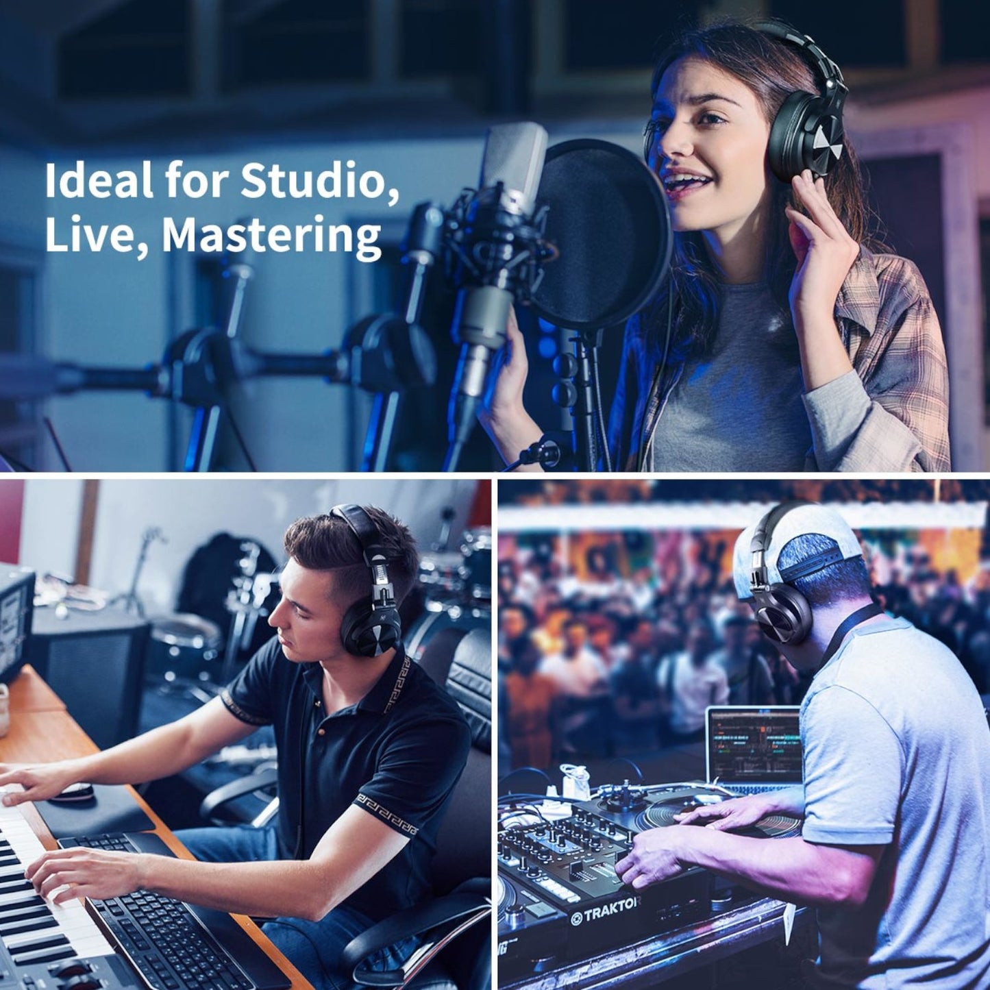 Oneodio Pro A71 Wired Headphones - Black