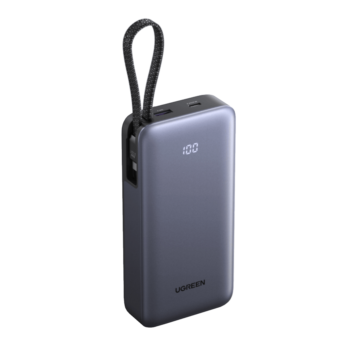 UGREEN Nexode Power Bank 20000mAh 55W with built-in USB Type-C Cable