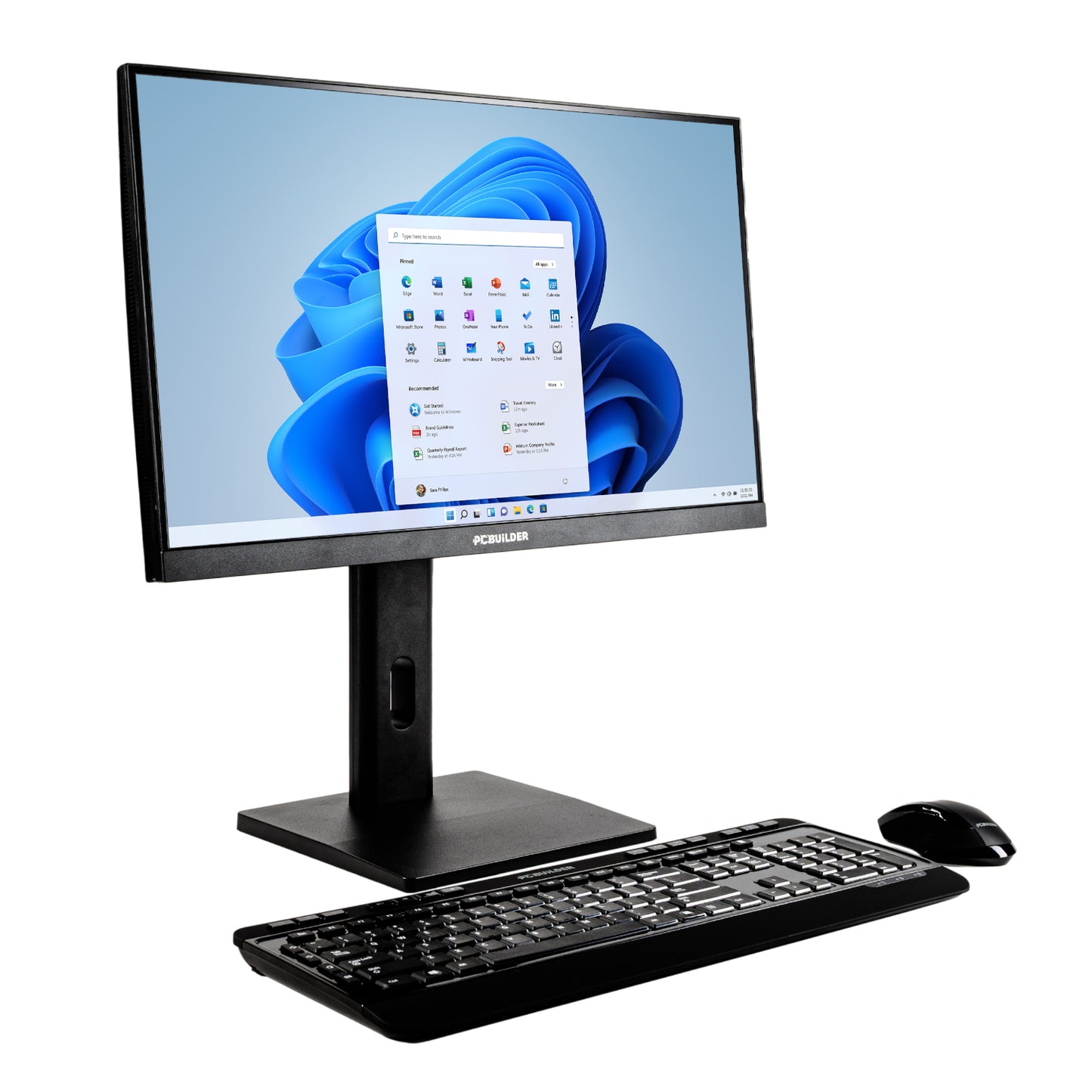 PCBuilder FUSION 24" Intel Core i3-12100 8GB DDR5 512GB Windows 11 AiO Desktop PC