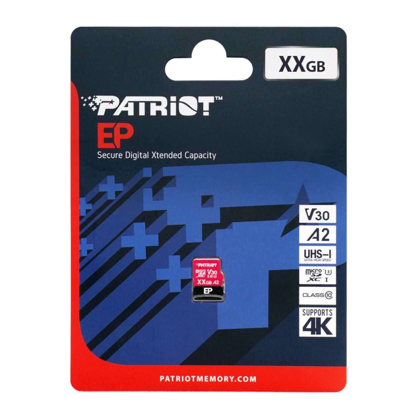 Patriot EP V30 A2 512GB Micro SDXC Memory Card (Without Adapter)