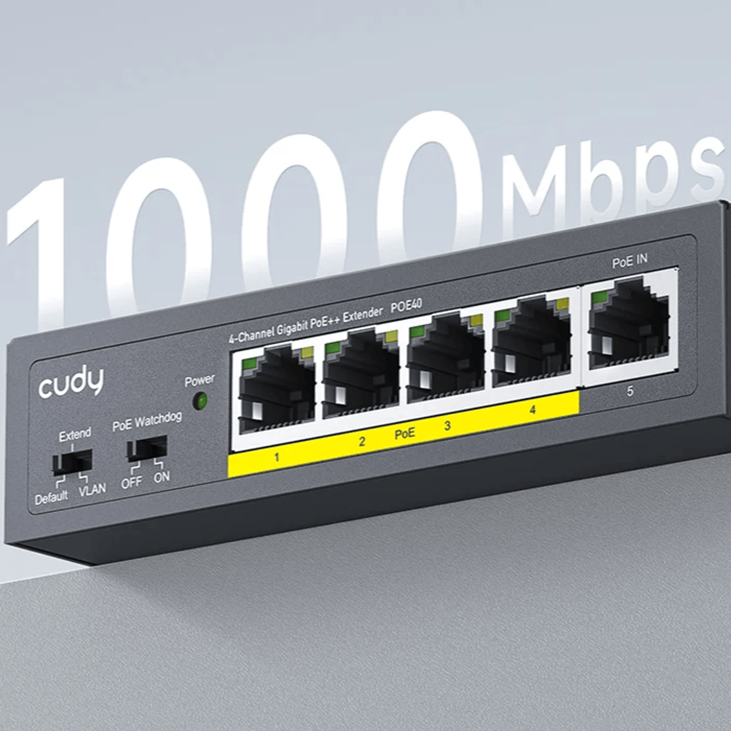 Cudy 4 Port Gigabit PoE 1x PoE Input 60W Switch